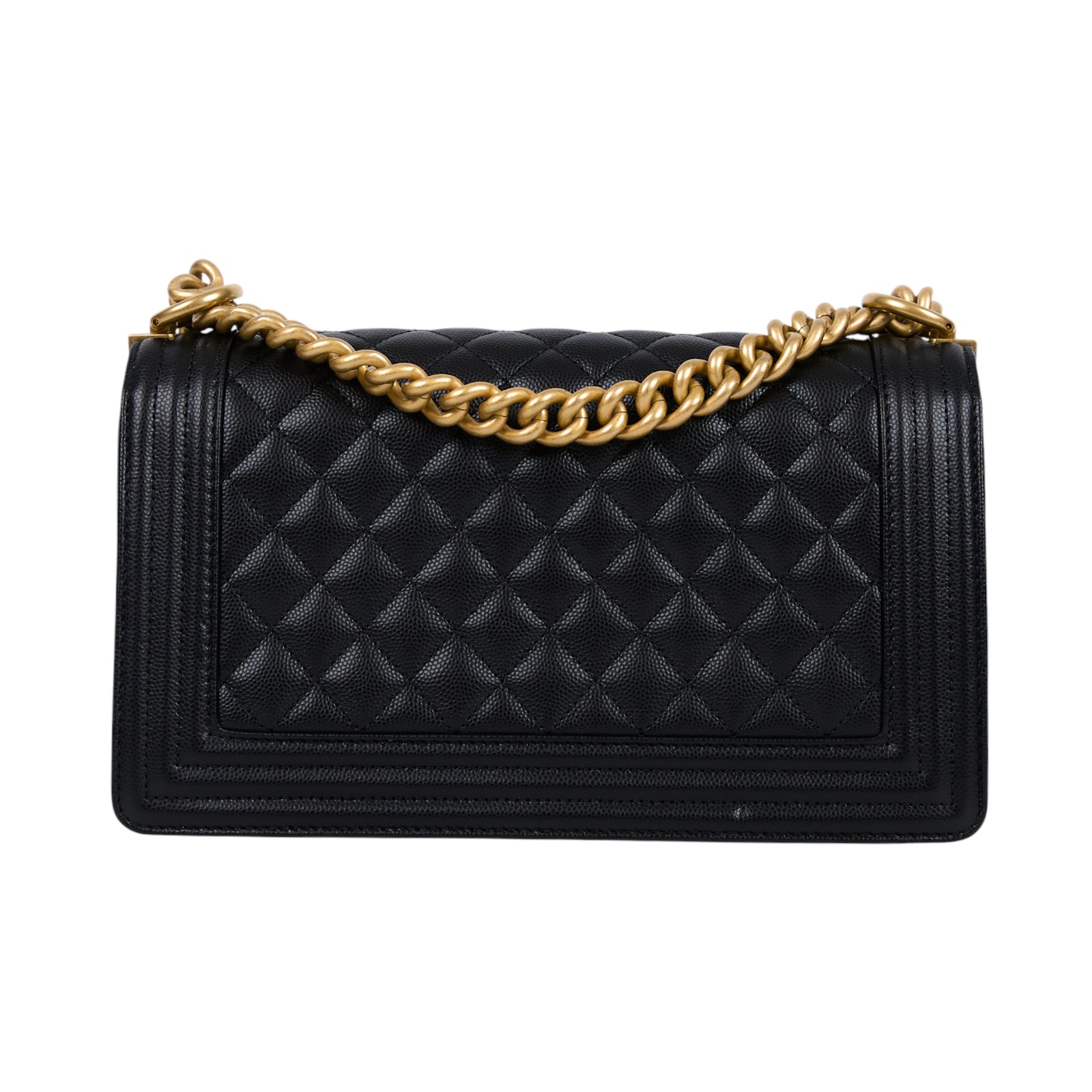 香奈兒 CHANEL Boy 25 口蓋包 A67086 晶片款 黑金荔枝BOY25 原廠盒子/防塵袋