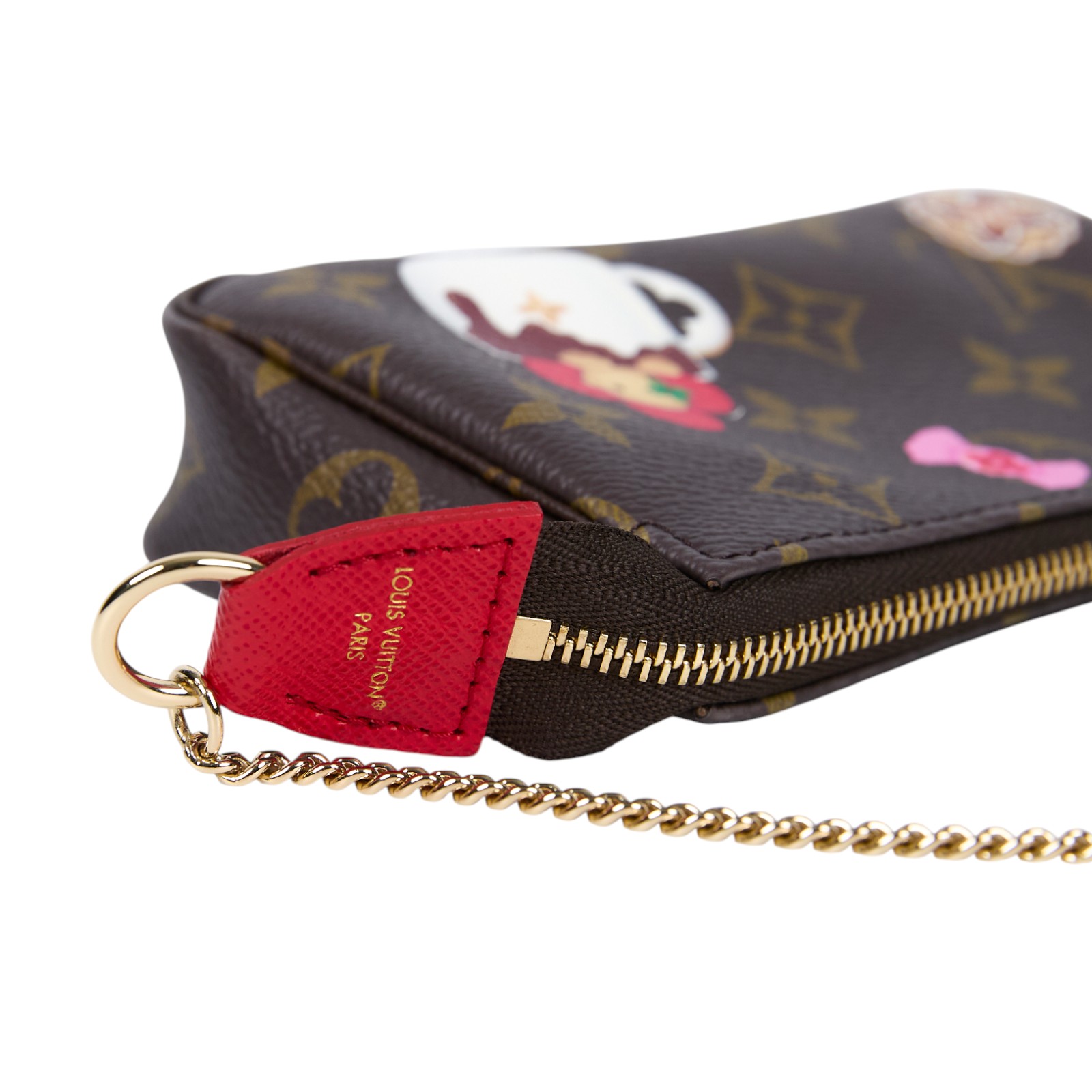 路易威登 LOUIS VUITTON Mini Pochette Accessoires Vivienne 聖誕節 麻將包 M12205 晶片款  防塵袋