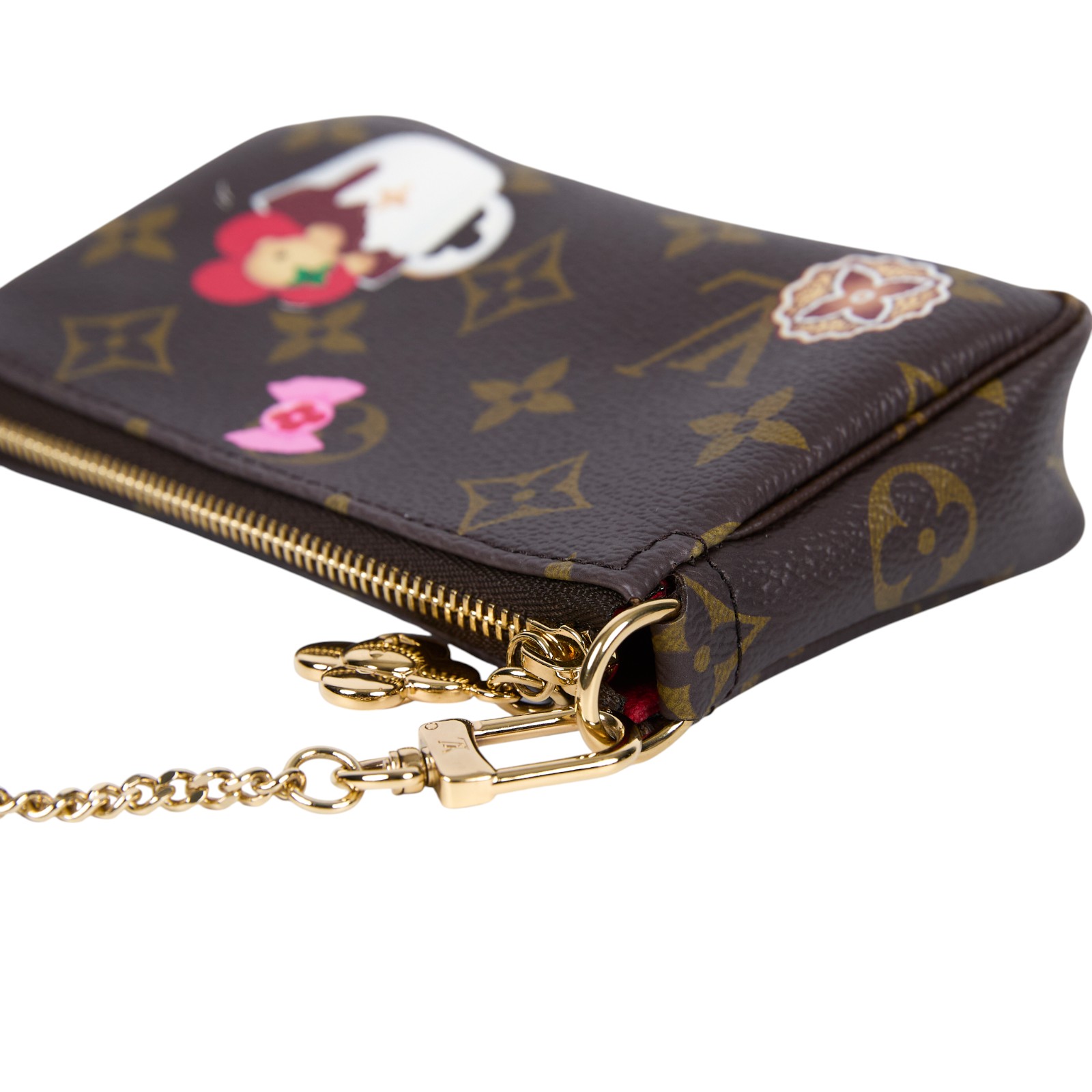 路易威登 LOUIS VUITTON Mini Pochette Accessoires Vivienne 聖誕節 麻將包 M12205 晶片款  防塵袋