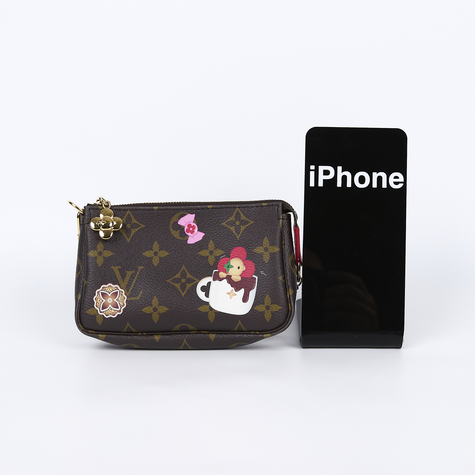 路易威登 LOUIS VUITTON Mini Pochette Accessoires Vivienne 聖誕節 麻將包 M12205 晶片款  防塵袋