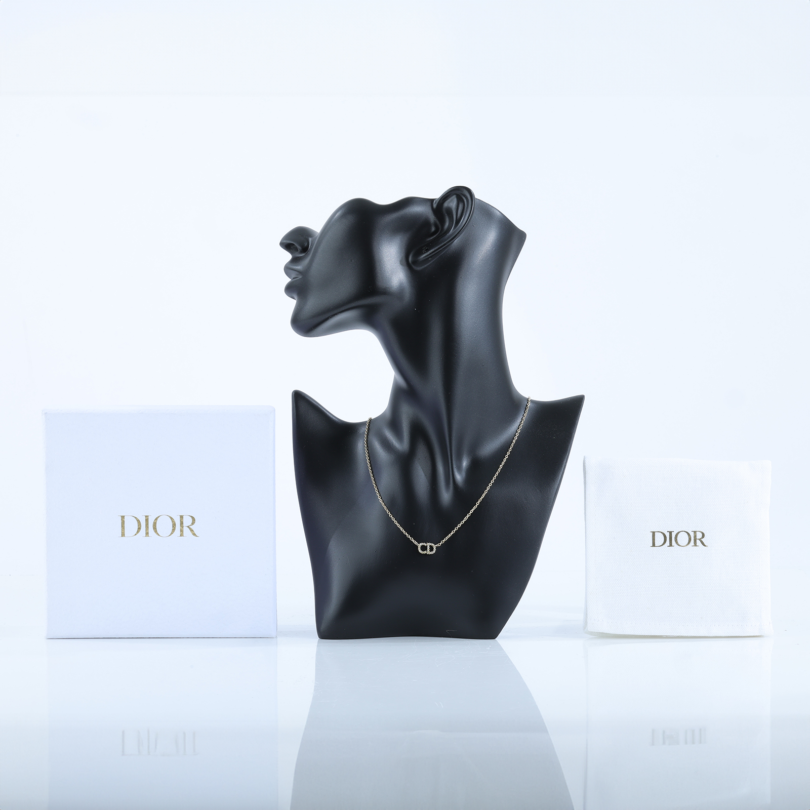 迪奧 CHRISTIAN DIOR Petit CD 項鍊 N2241WOMCY 金色Petit CD 項鍊 防塵袋/原廠盒子