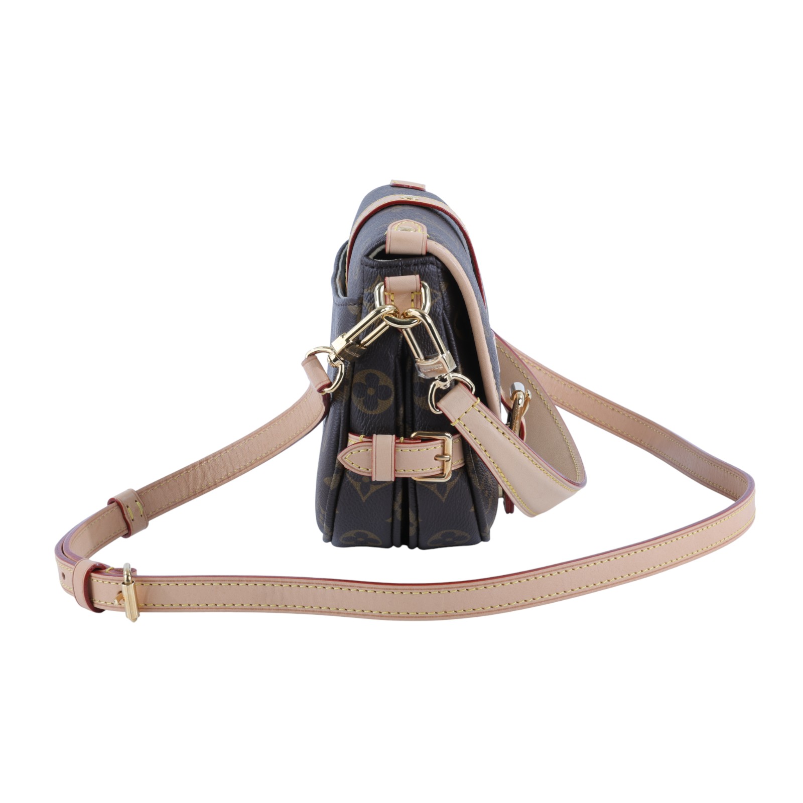 路易威登 LOUIS VUITTON Saumur BB  手提 馬鞍斜背包 M46740 晶片款 原花Saumur BB肩背包 防塵袋