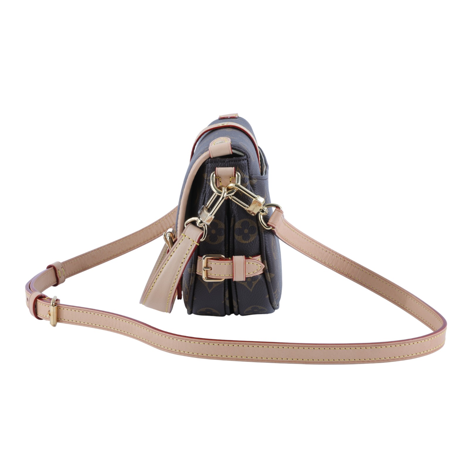 路易威登 LOUIS VUITTON Saumur BB  手提 馬鞍斜背包 M46740 晶片款 原花Saumur BB肩背包 防塵袋