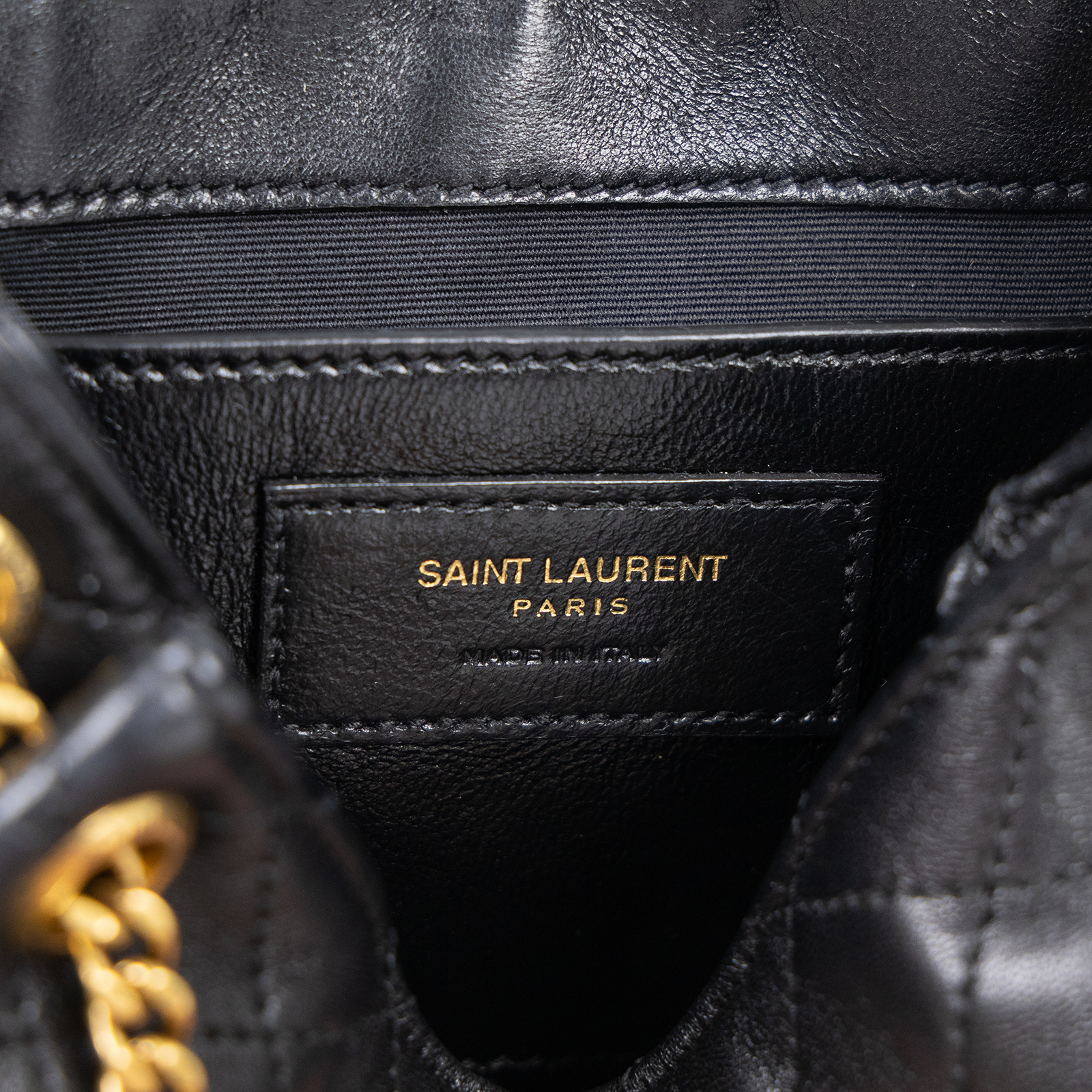 聖羅蘭 YSL SAINT LAURENT Nolia 小羊皮 迷你 手袋 肩背包 金色五金 6727381EL07 黑NOLITA MINI 無附屬品