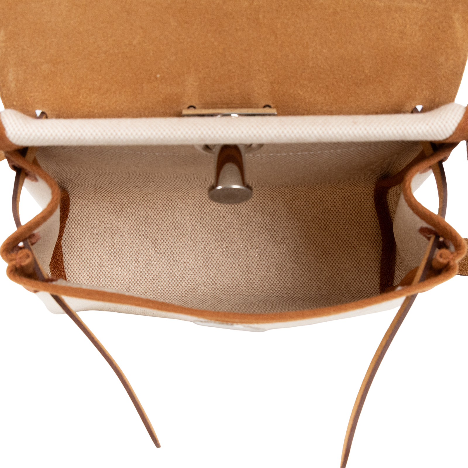 愛馬仕 Hermes Herbag Zip 20 銀色五金 米白 米色 焦糖棕 H085414CKAA K刻 085414CK  原廠盒子/防塵袋/購買證明