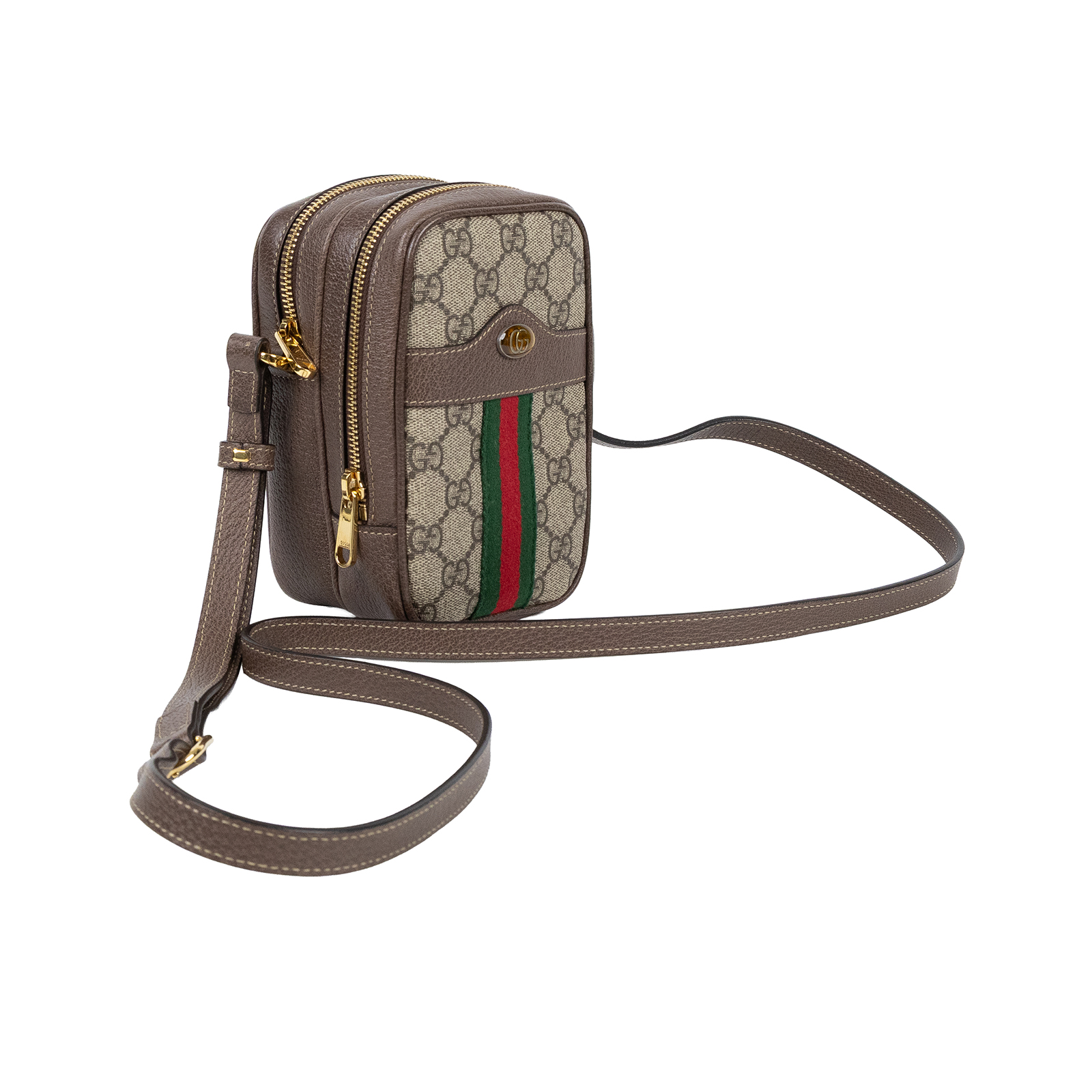 古馳 GUCCI Ophidia GG 小型 肩揹袋 546595 96IWS 棕色OPHIDIA相機包 防塵袋