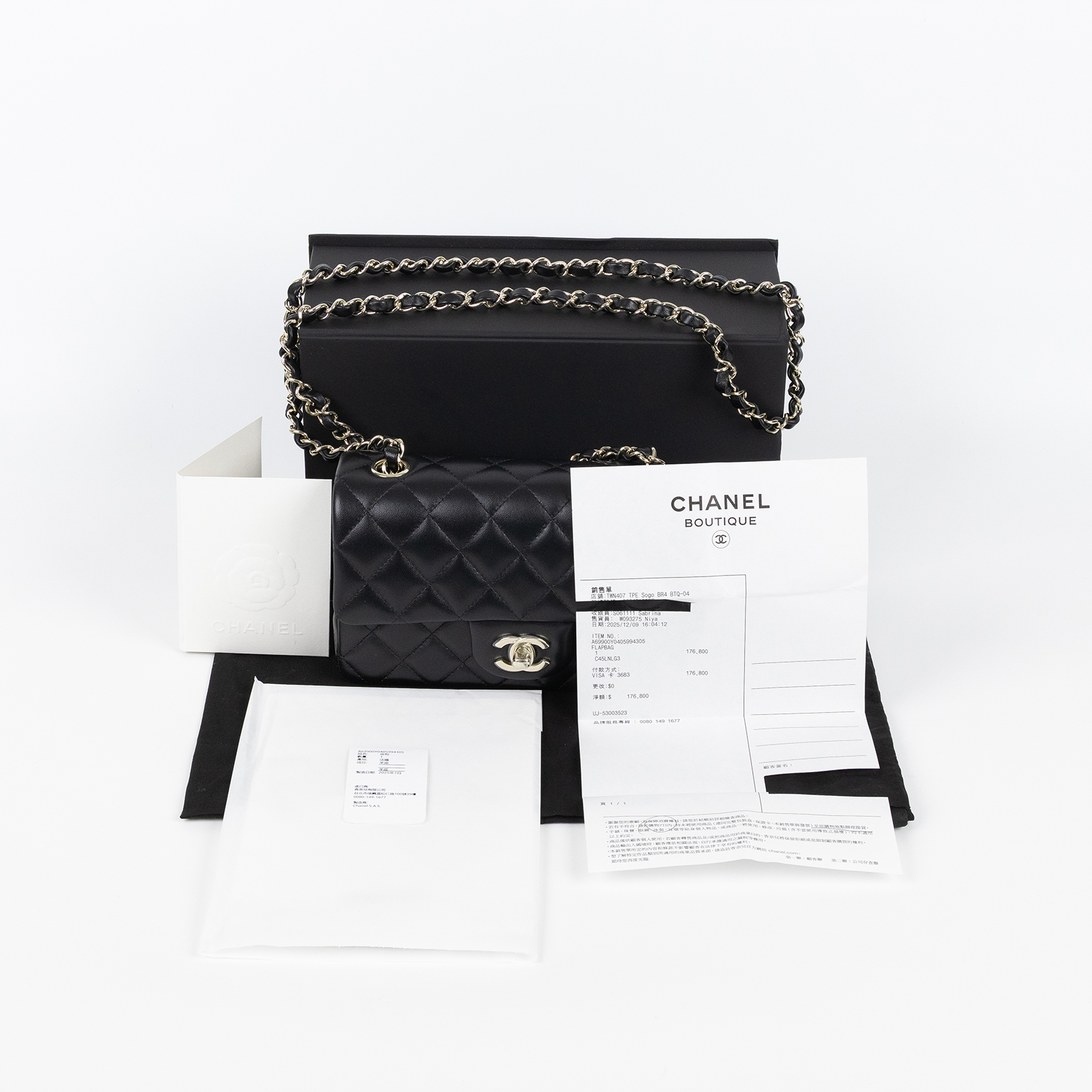 香奈兒 CHANEL CF 迷你 口蓋包 A69900 Y04059 晶片款 黑羊COCO20 原廠盒子/防塵袋/購買證明