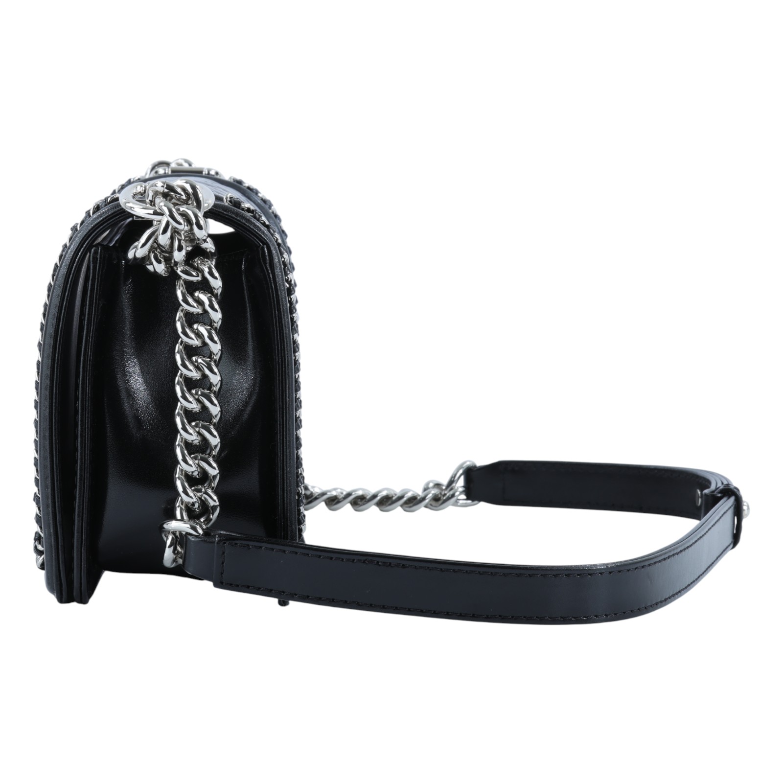 香奈兒 CHANEL Boy 25 口蓋包 A67086 30開黑銀BOY25 防塵袋/保證卡