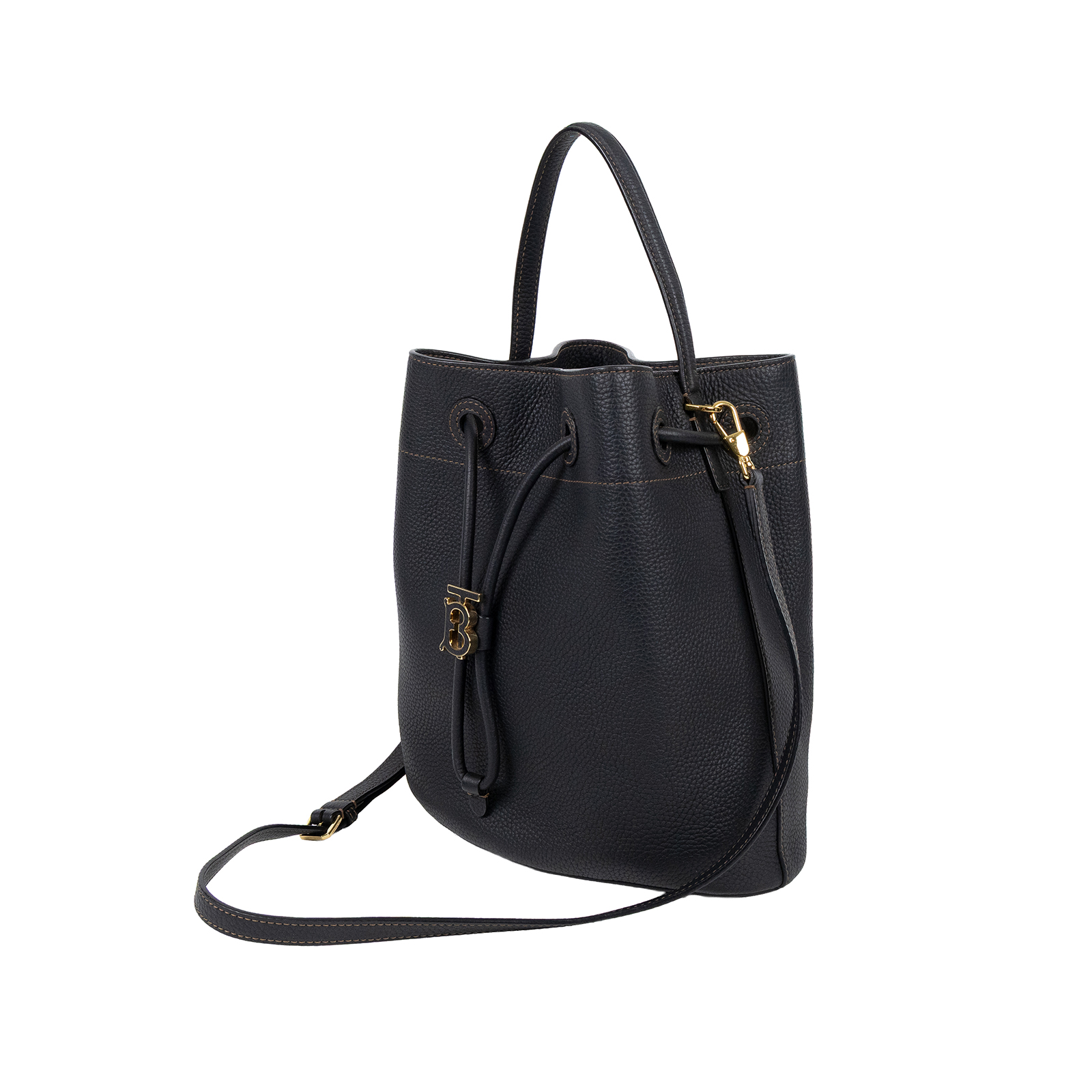 博柏利 BURBERRY TB Bag 水桶包 8055691 黑TB水桶包 無附屬品