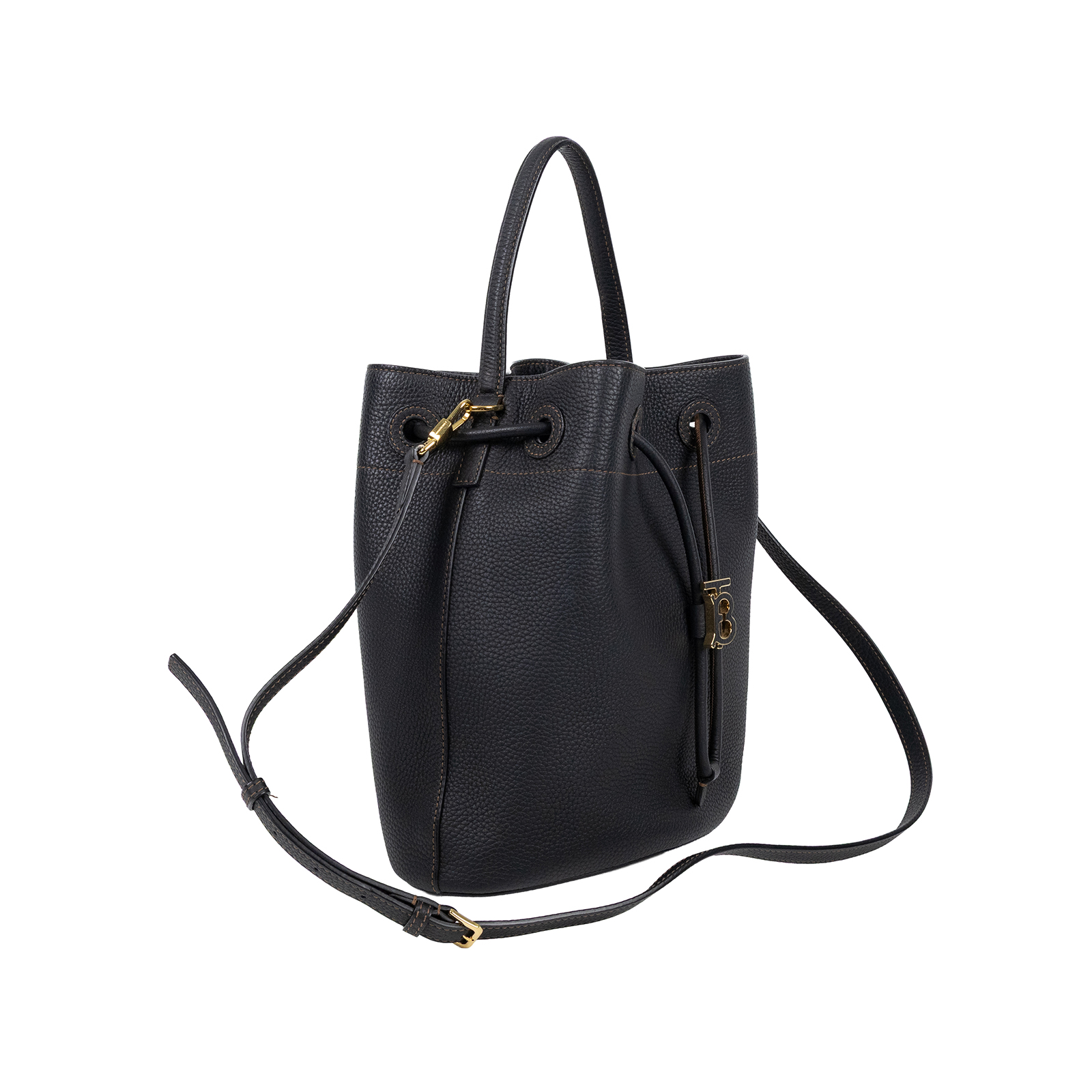 博柏利 BURBERRY TB Bag 水桶包 8055691 黑TB水桶包 無附屬品