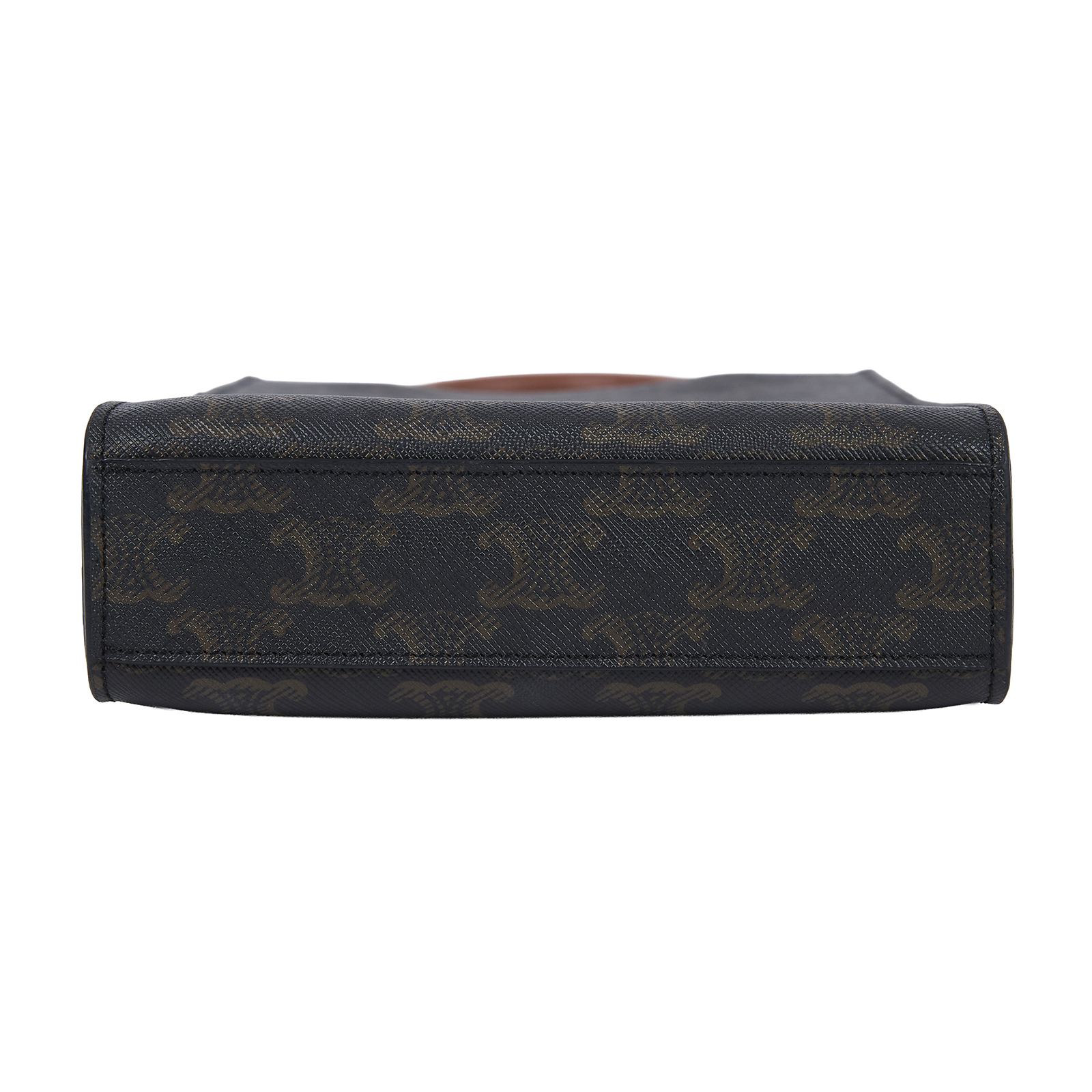 思琳 CELINE Triomphe帆布 迷你 直式 Cabas 肩背 手提包 194372BZK 黑凱旋門直立CABAS MINI 防塵袋