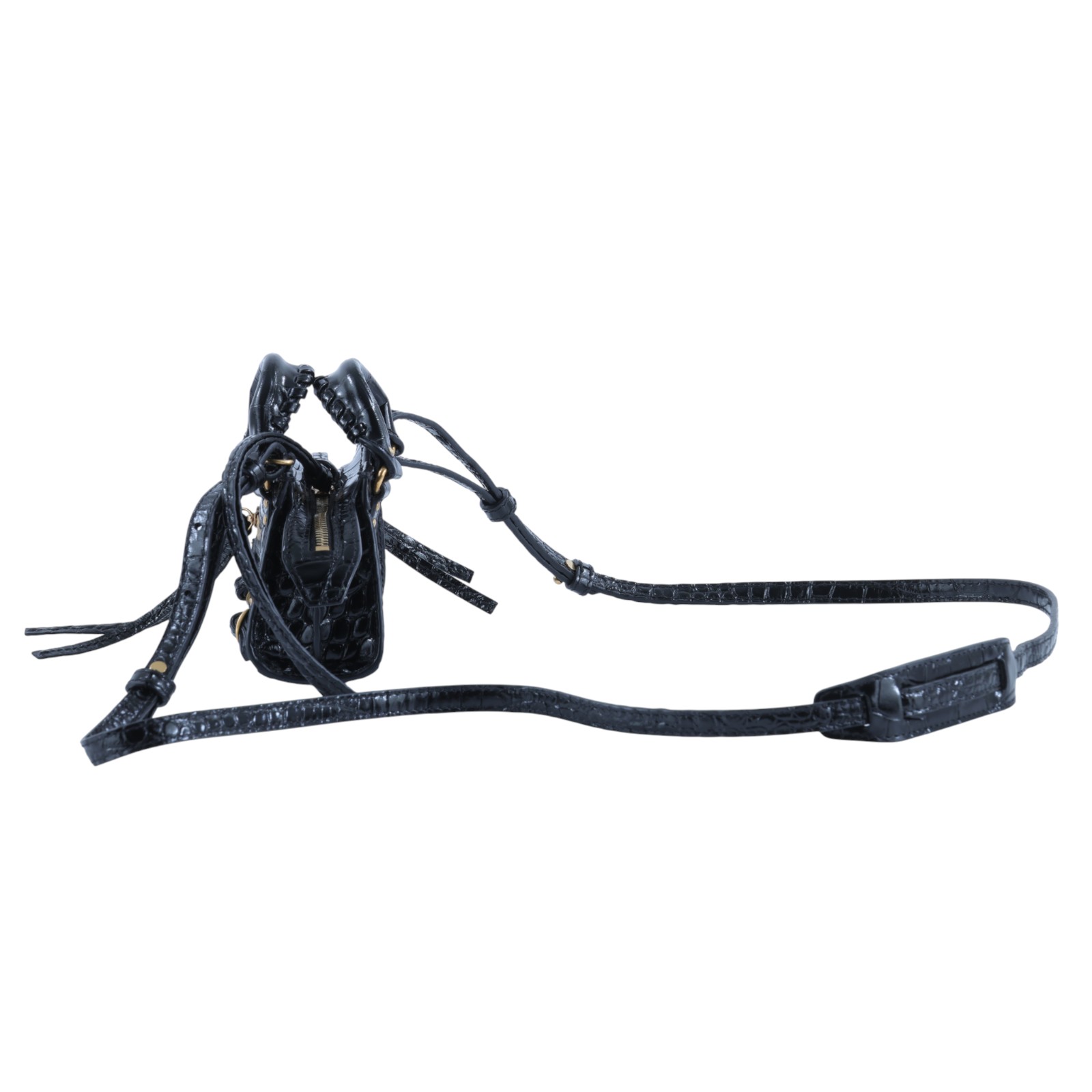 巴黎世家 BALENCIAGA NEO CLASSIC CITY 機車包 6695371ROD1 黑鱷魚壓紋Mini Neo Classic 防塵袋