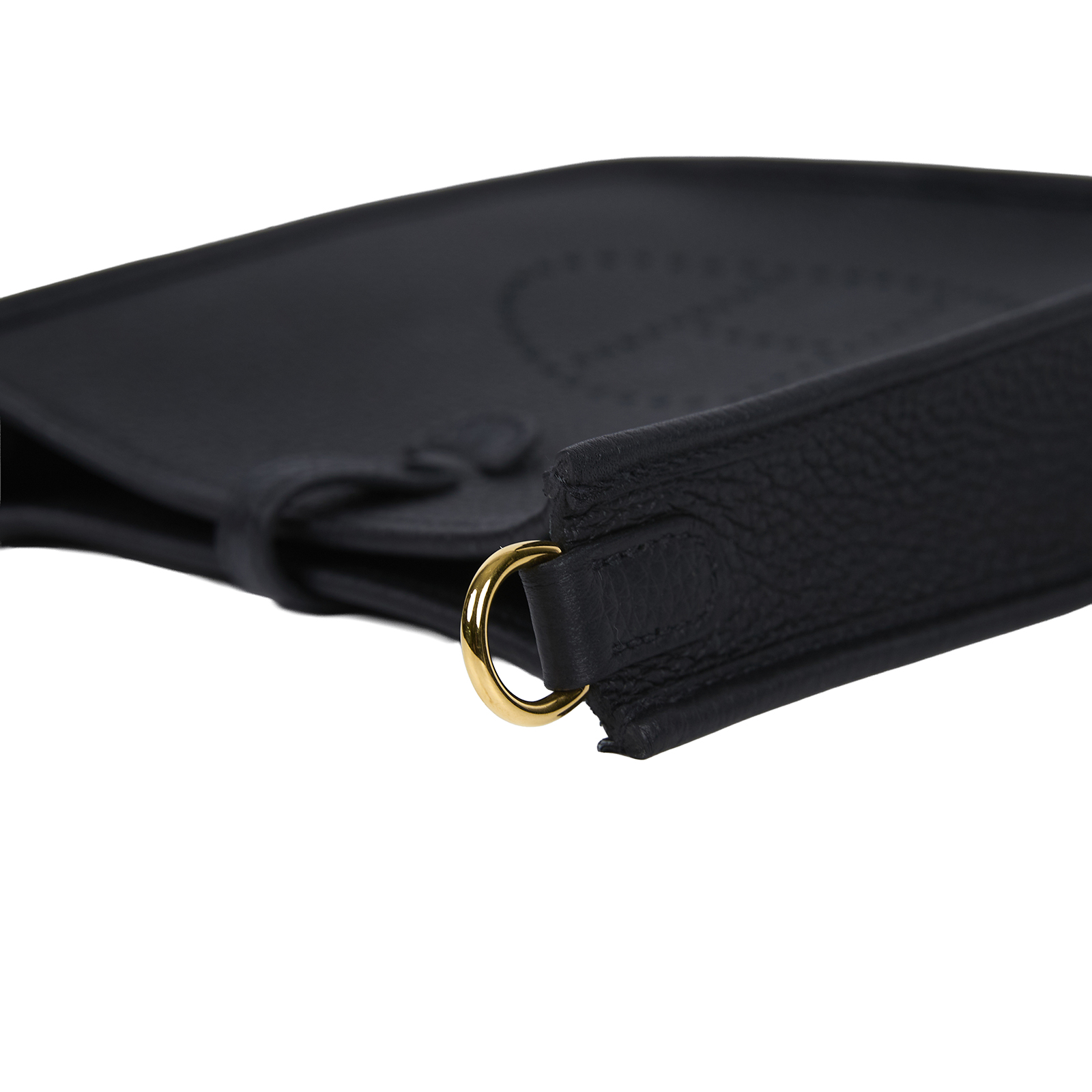 愛馬仕 Hermes Evelyne Bag Mini 伊芙琳包 Evelyne 16 黑色 金色五金 H069426CC89   原廠盒子/防塵袋/購買證明影本