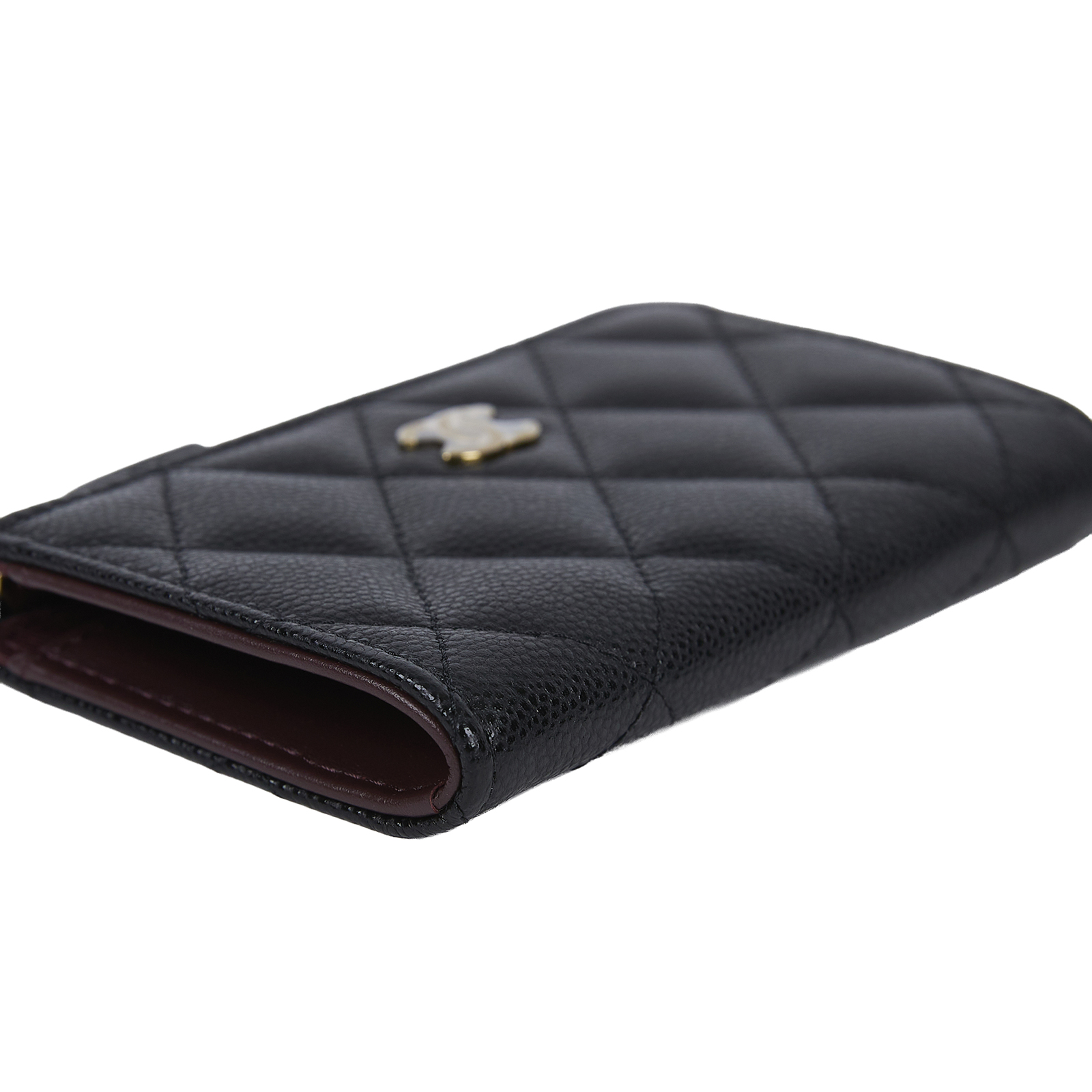 香奈兒 CHANEL CC LOGO 菱格紋 鑰匙包 零錢包 AP0221 晶片款 黑荔枝零錢鑰匙包 原廠盒子/防塵袋