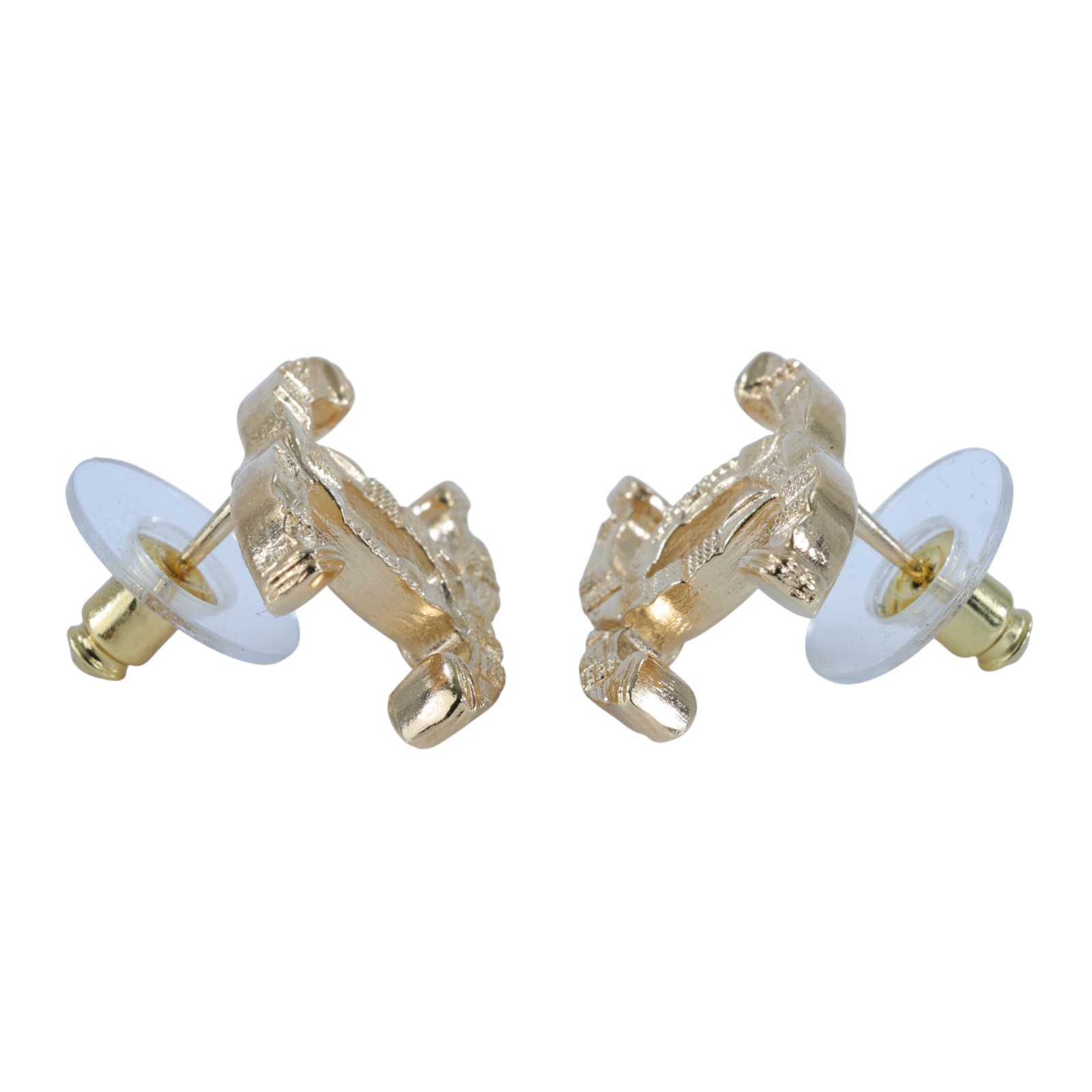 香奈兒 CHANEL CC LOGO 耳環 耳釘 5176777584381B23A 金雙C雕刻耳環 原廠盒子/內襯