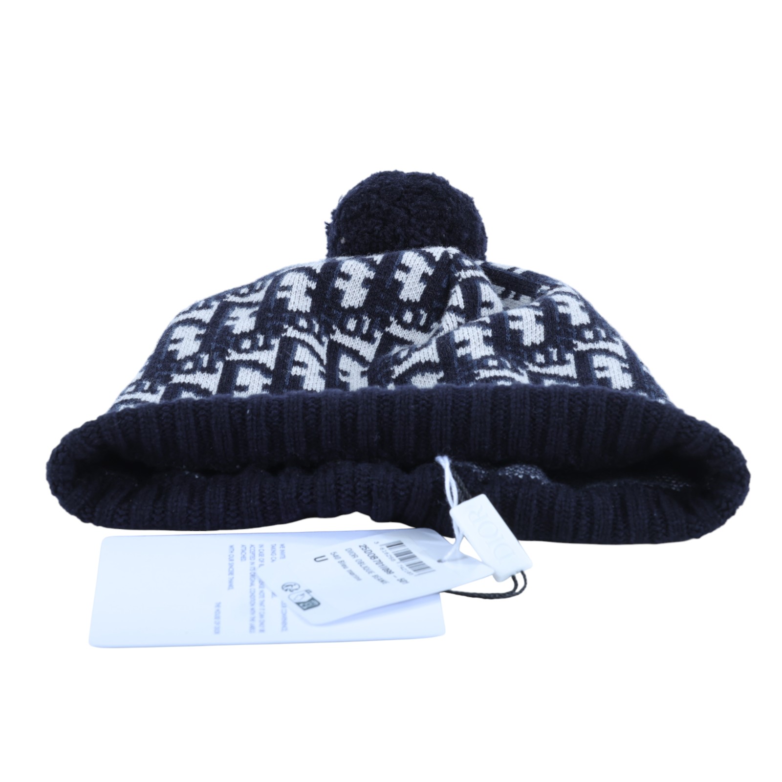 迪奧 CHRISTIAN DIOR 針織帽 25DOB701I099 老花BEANIE毛線帽 原廠盒子