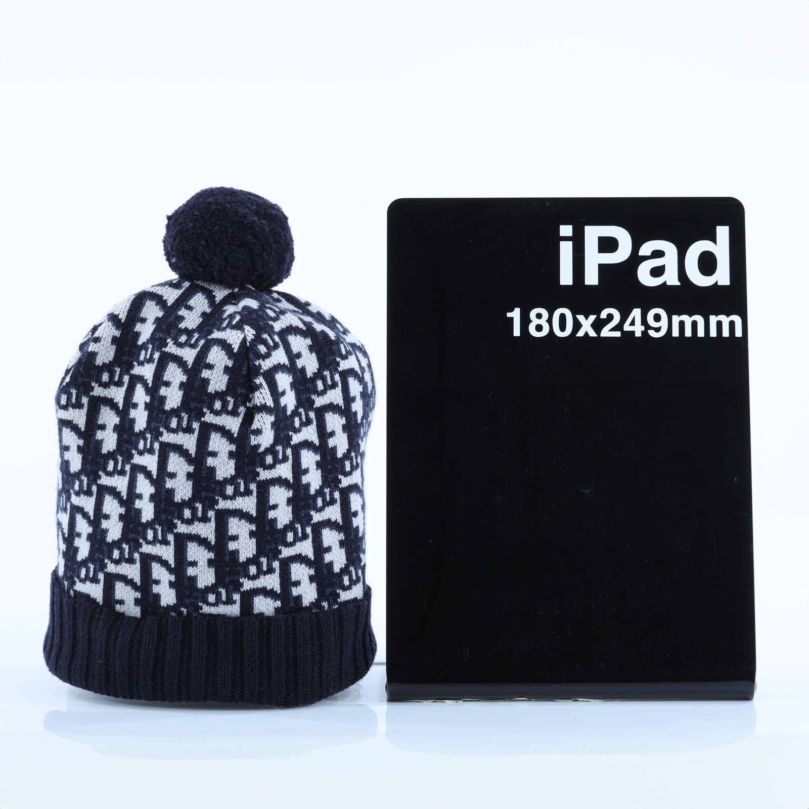 迪奧 CHRISTIAN DIOR 針織帽 25DOB701I099 老花BEANIE毛線帽 原廠盒子