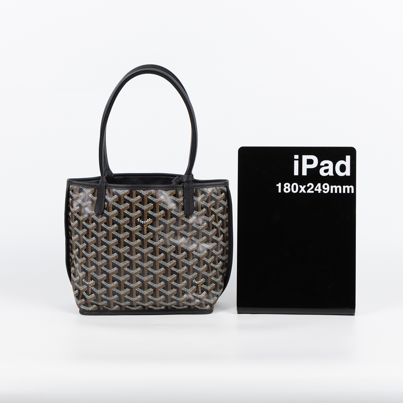 高雅德 GOYARD Anjou Mini Bag 托特包 ANJOUSMINCG 黑ANJOU MINI 防塵袋/購買證明影本