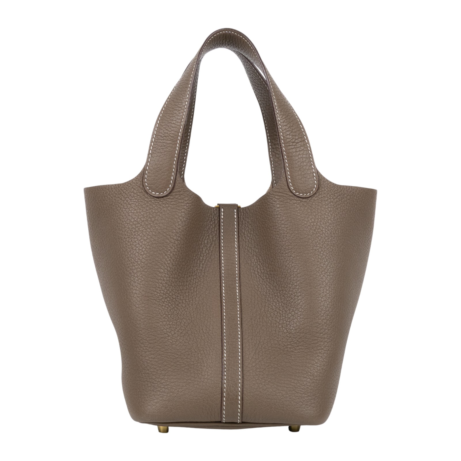 愛馬仕 Hermes Picotin Lock 18 菜籃子包 金色五金 大象灰 H056289CC18 Z刻  原廠盒子/防塵袋/鎖組/收據