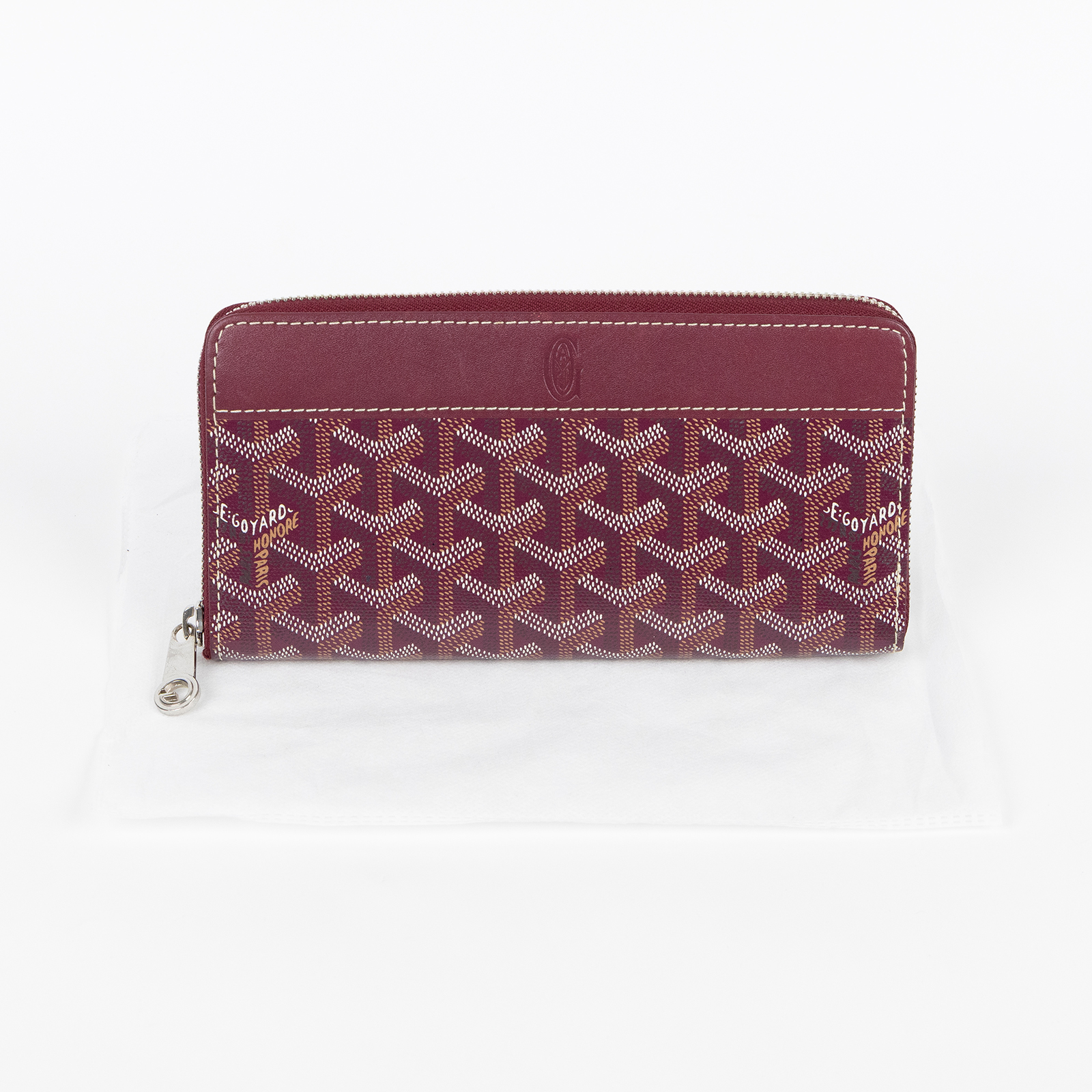 高雅德 GOYARD Matignon GM Wallet 錢包 拉鍊 長夾 MATIG2GMLTY 酒紅長夾 無附屬品