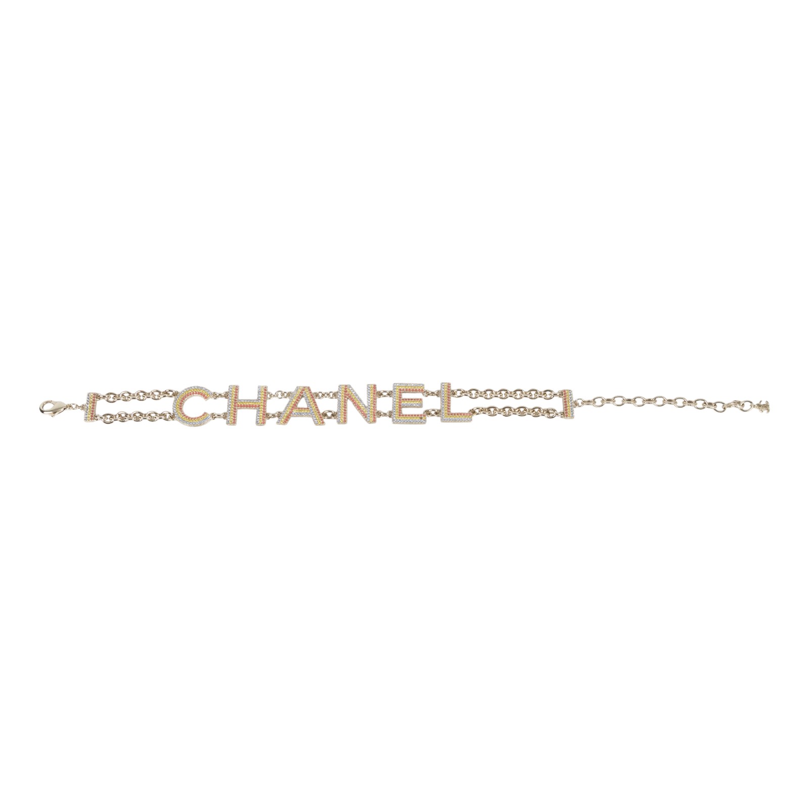 香奈兒 CHANEL CC LOGO 字母 項鍊 A23C CHANEL鎖骨鏈 原廠盒子/內襯