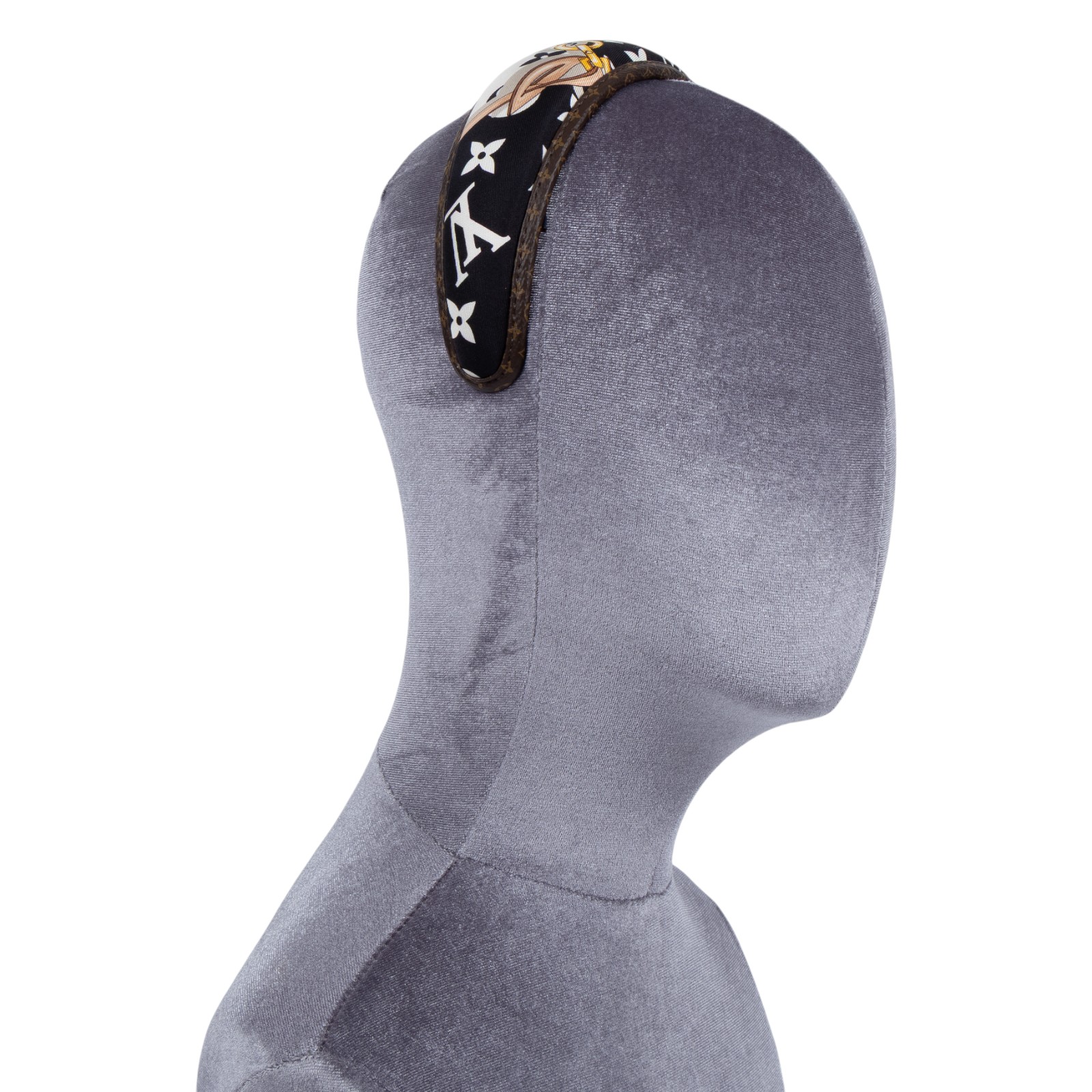 路易威登 LOUIS VUITTON 髮箍 髮飾 頭飾 M77394 黑白原花髮箍 無附屬品