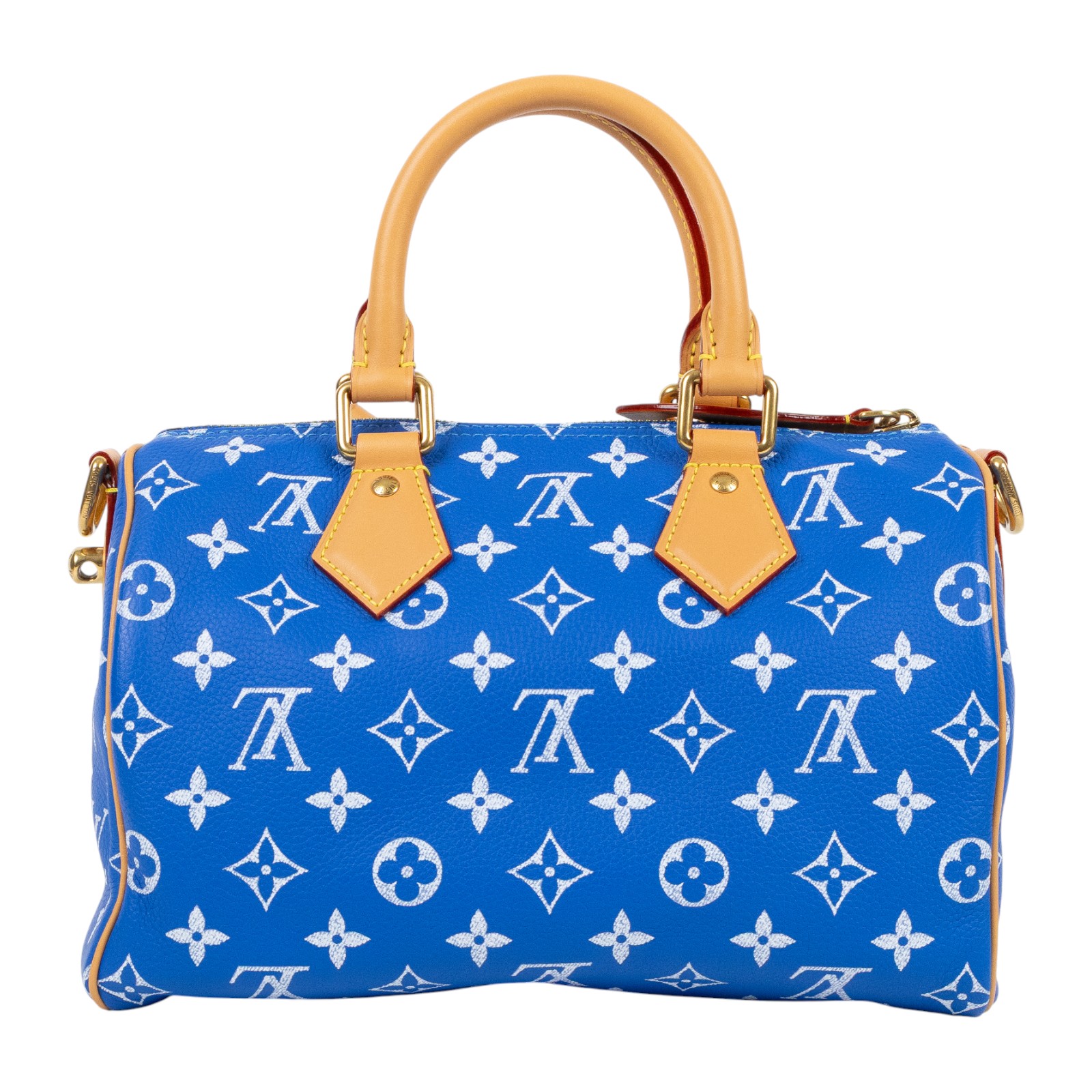 路易威登 LOUIS VUITTON Speedy P9 Bandoulière 25 波士頓包 手提包 藍色 M24424 晶片款  防塵袋/鎖組/購買證明影本