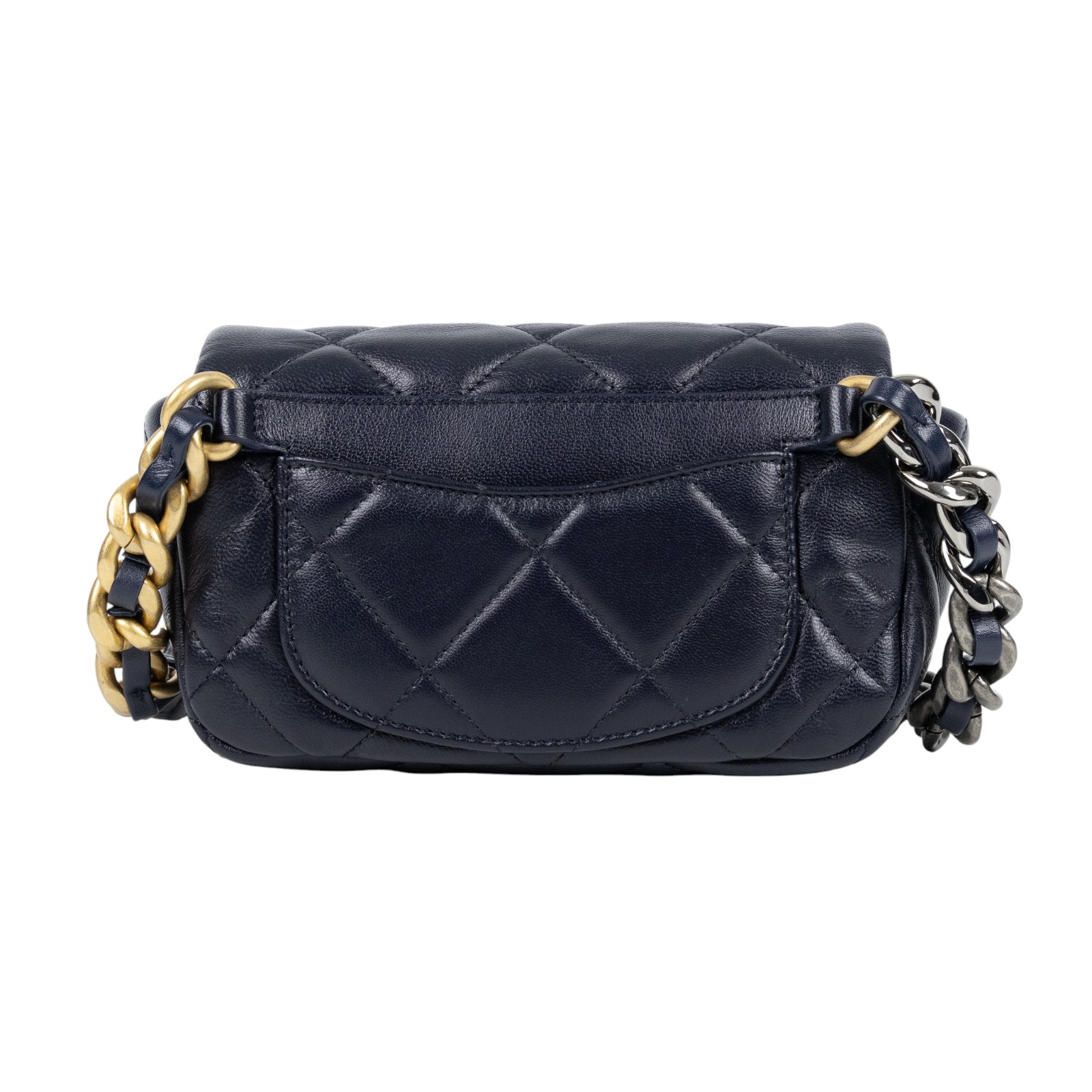 香奈兒 CHANEL CC LOGO 19 側背包 口蓋包 AS1163 30開 深藍19腰包 原廠盒子/防塵袋/保證卡