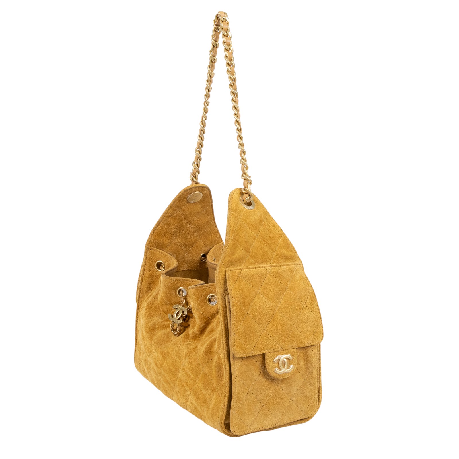 香奈兒 CHANEL 25 小型包 AS5293 B18799 晶片款 焦糖麂皮25包 小號 原廠盒子/防塵袋/購買證明