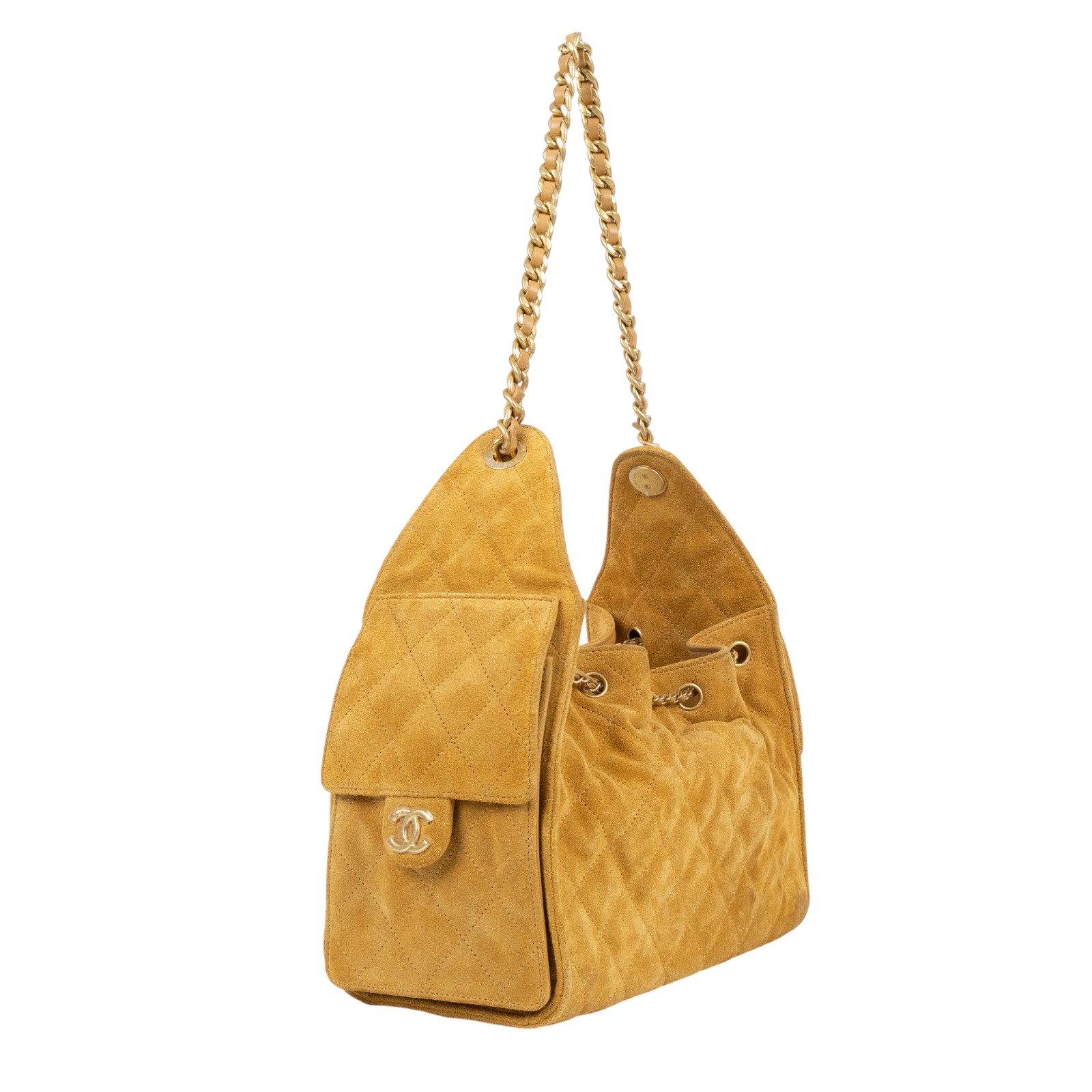 香奈兒 CHANEL 25 小型包 AS5293 B18799 晶片款 焦糖麂皮25包 小號 原廠盒子/防塵袋/購買證明