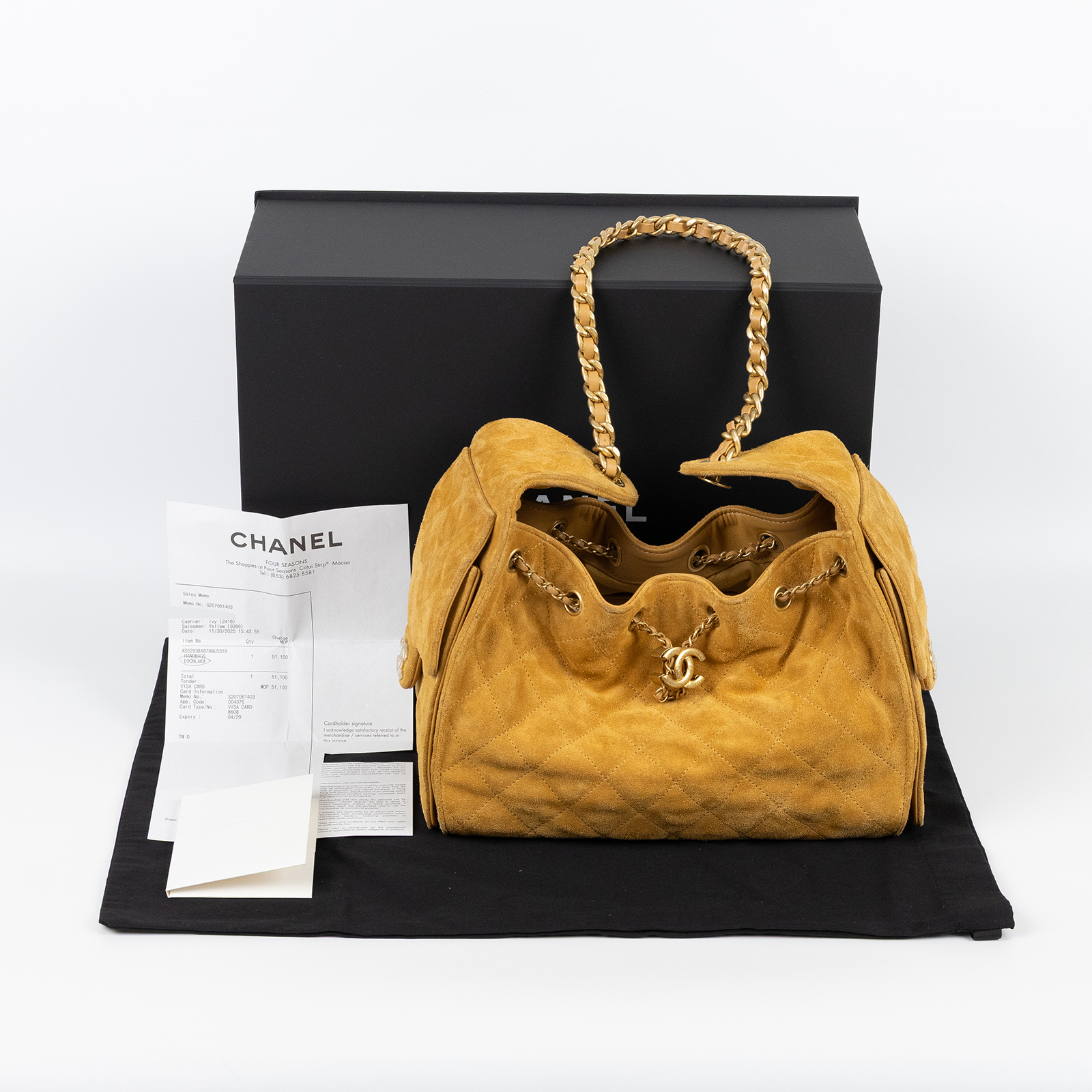 香奈兒 CHANEL 25 小型包 AS5293 B18799 晶片款 焦糖麂皮25包 小號 原廠盒子/防塵袋/購買證明