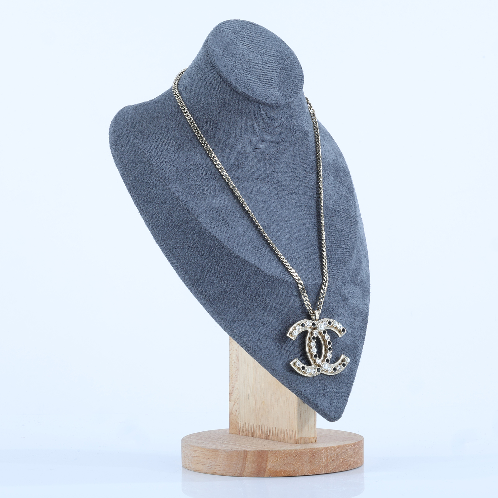 香奈兒 CHANEL CC LOGO 項鍊 5176811709190B23K 大雙C項鍊 原廠盒子/內襯