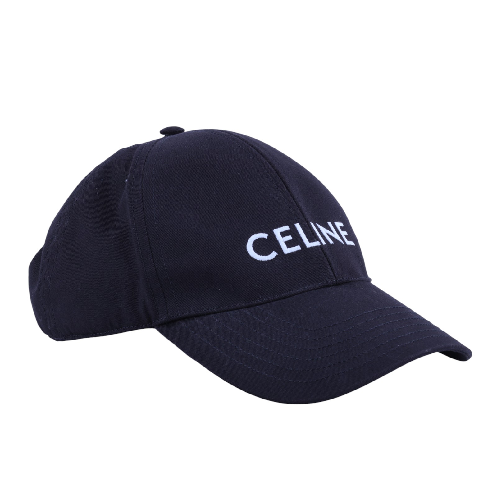 思琳 CELINE 棉質棒球帽 2AUA1242N_M 黑LOGO棒球帽 #M 無附屬品