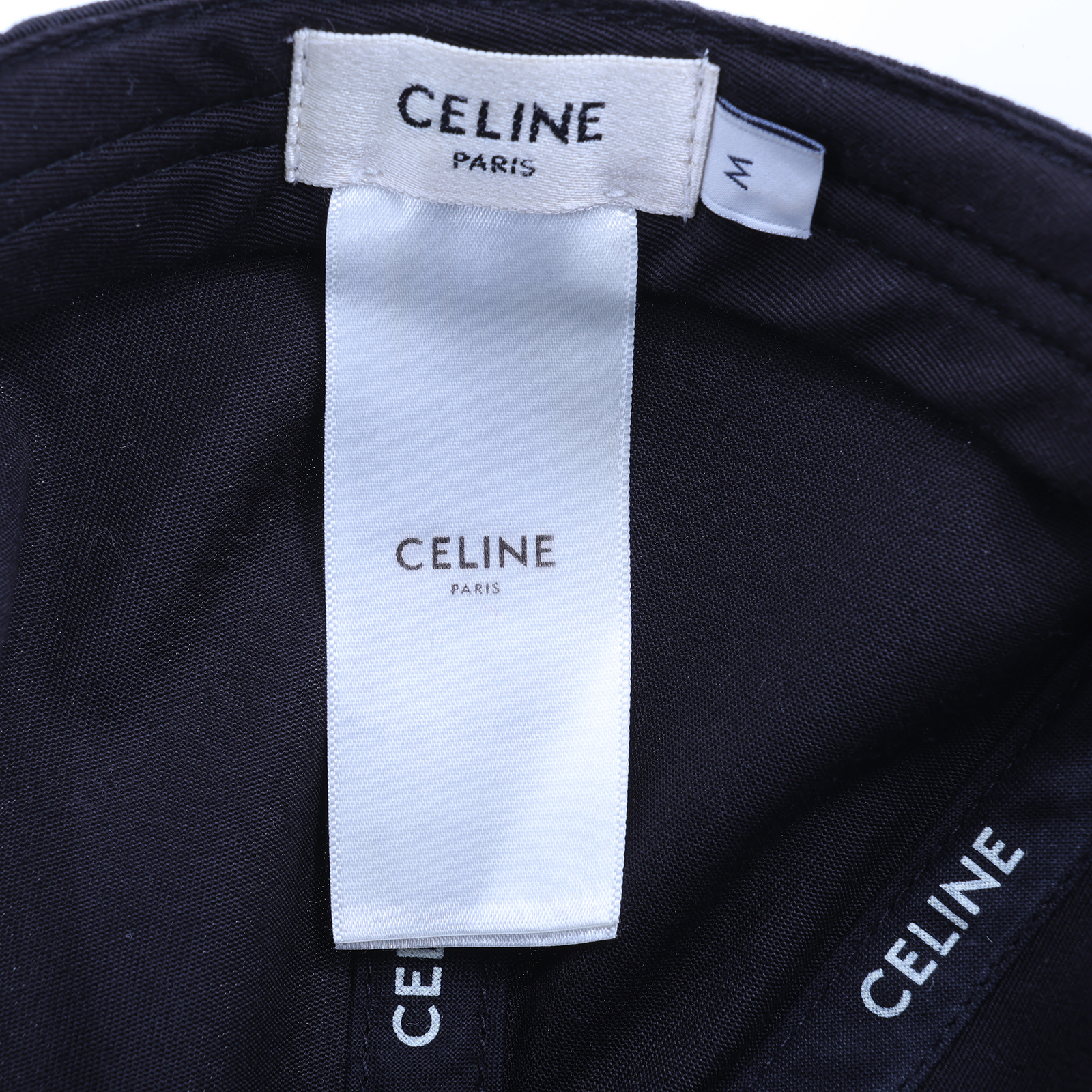 思琳 CELINE 棉質棒球帽 2AUA1242N_M 黑LOGO棒球帽 #M 無附屬品