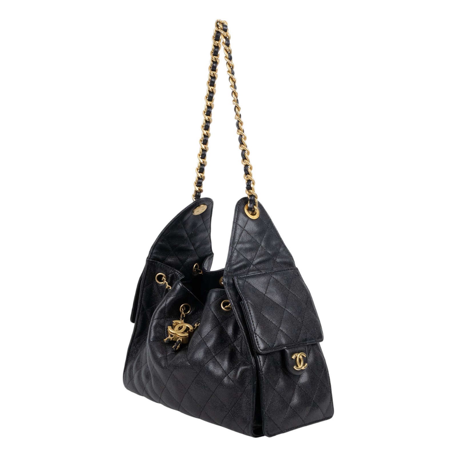 香奈兒 CHANEL 25 小型包 粒面牛皮 黑色 AS5293 B203049 黑荔枝25包 小號 原廠盒子/防塵袋/購買證明