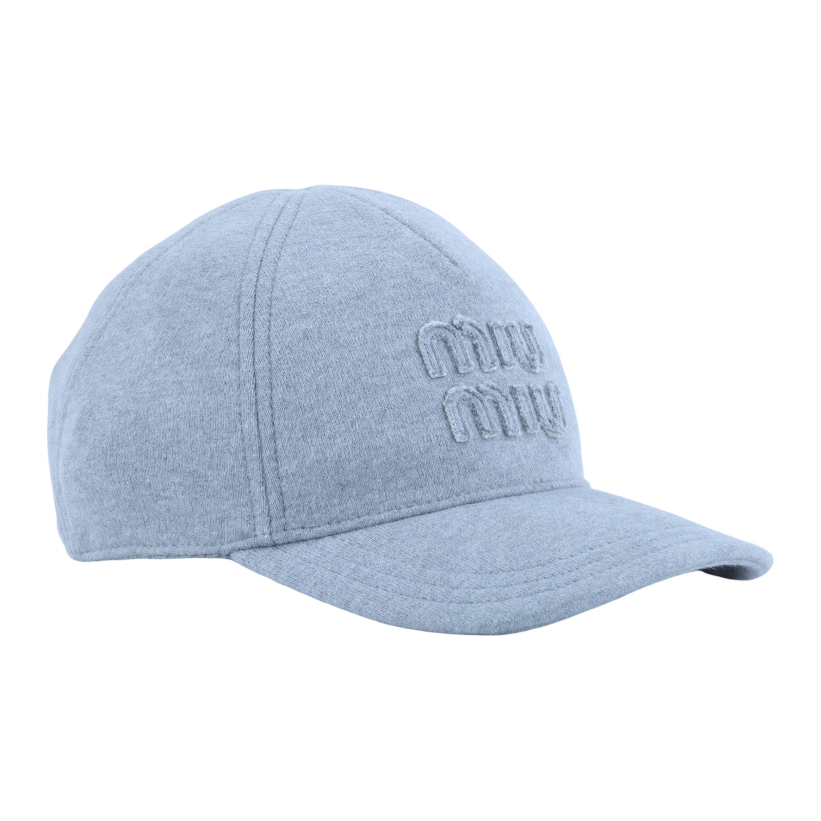 繆繆 MIU MIU Logo 棒球帽 5HC179_2C30_S 灰LOGO帽子 防塵袋