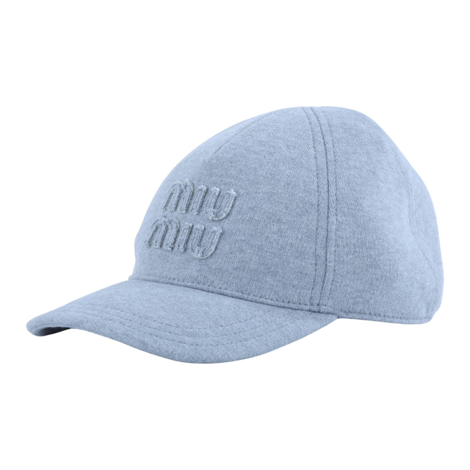 繆繆 MIU MIU Logo 棒球帽 5HC179_2C30_S 灰LOGO帽子 防塵袋