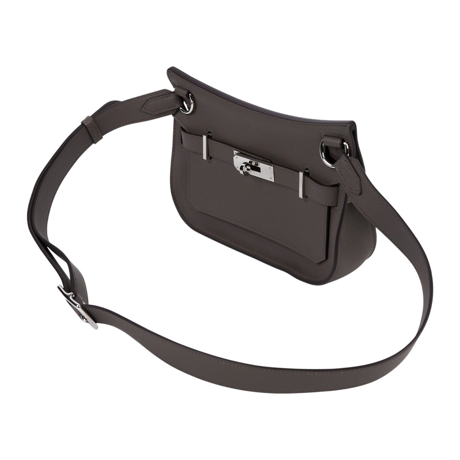 愛馬仕 Hermes Jypsiere 吉普賽包 Mini 錫器灰色 銀色五金 H088004CK8F /K BY 812KA  原廠盒子/防塵袋