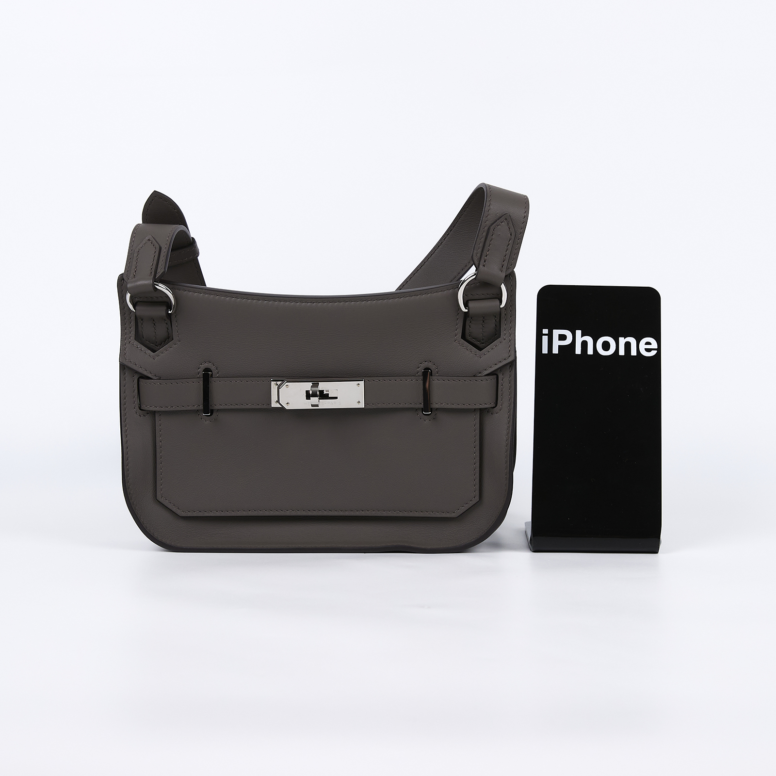 愛馬仕 Hermes Jypsiere 吉普賽包 Mini 錫器灰色 銀色五金 H088004CK8F /K BY 812KA  原廠盒子/防塵袋