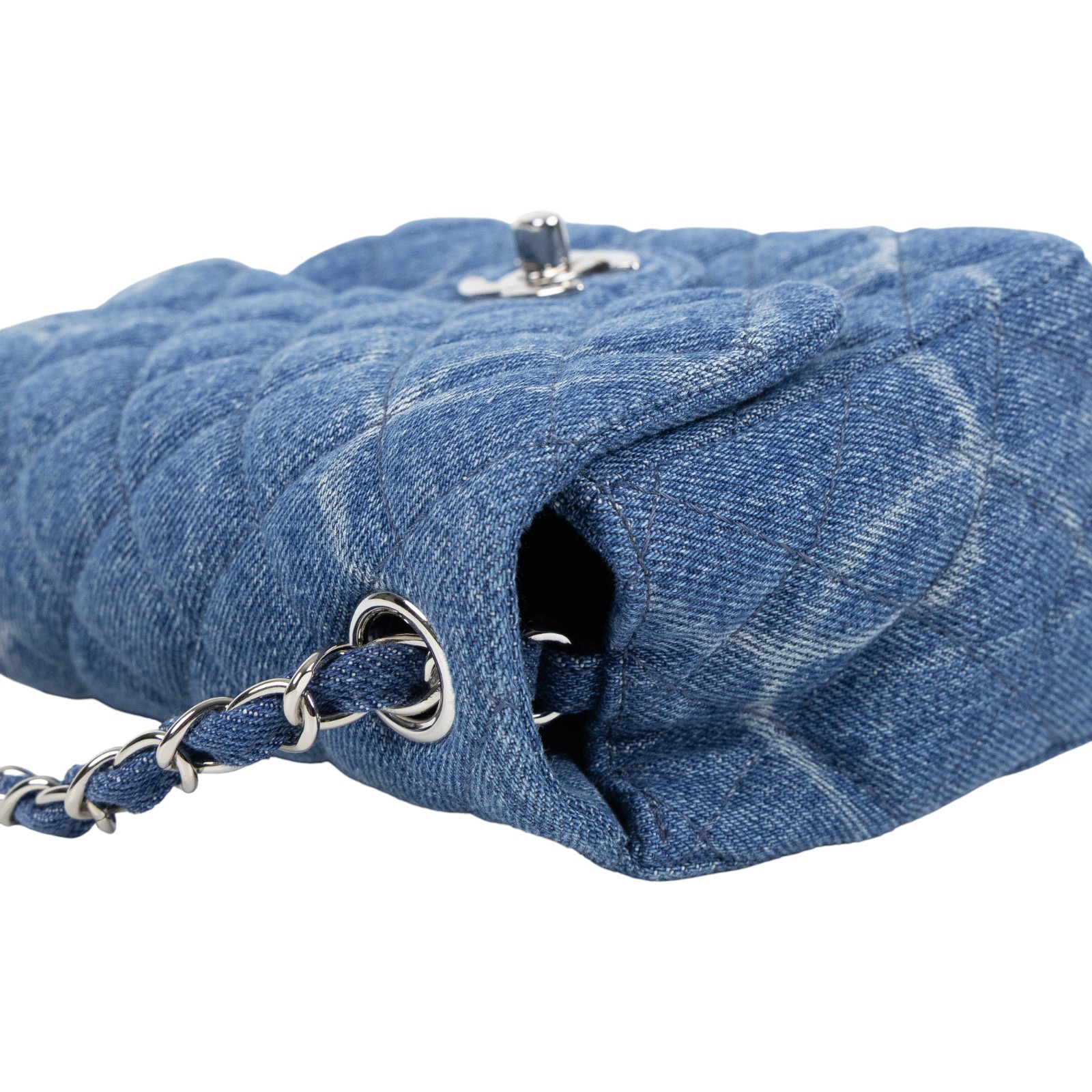 香奈兒 CHANEL 丹寧 菱格方胖 肩背 斜背包  30開丹寧方胖 原廠盒子/防塵袋/保證卡