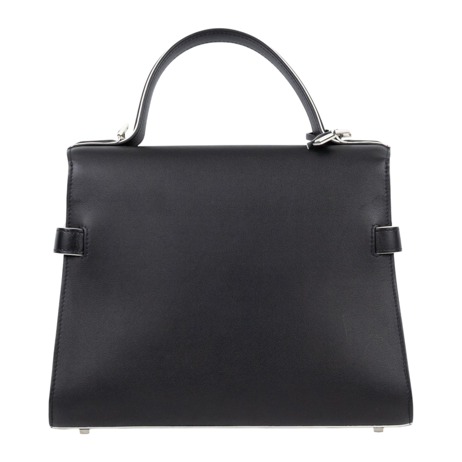 德爾沃 DELVAUX  Tempete MM 手提包 AA0611AMF099ZPA 黑TEMPETE MM 原廠盒子/防塵袋/背帶