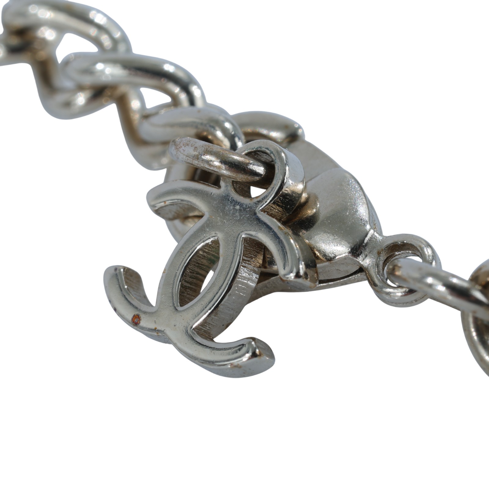 香奈兒 CHANEL CC LOGO 項鍊 頸鍊 鎖骨鍊 ABE254 B18058ABE254/A25V 淡金七花雙C項鍊 原廠盒子/內襯/購買證明影本