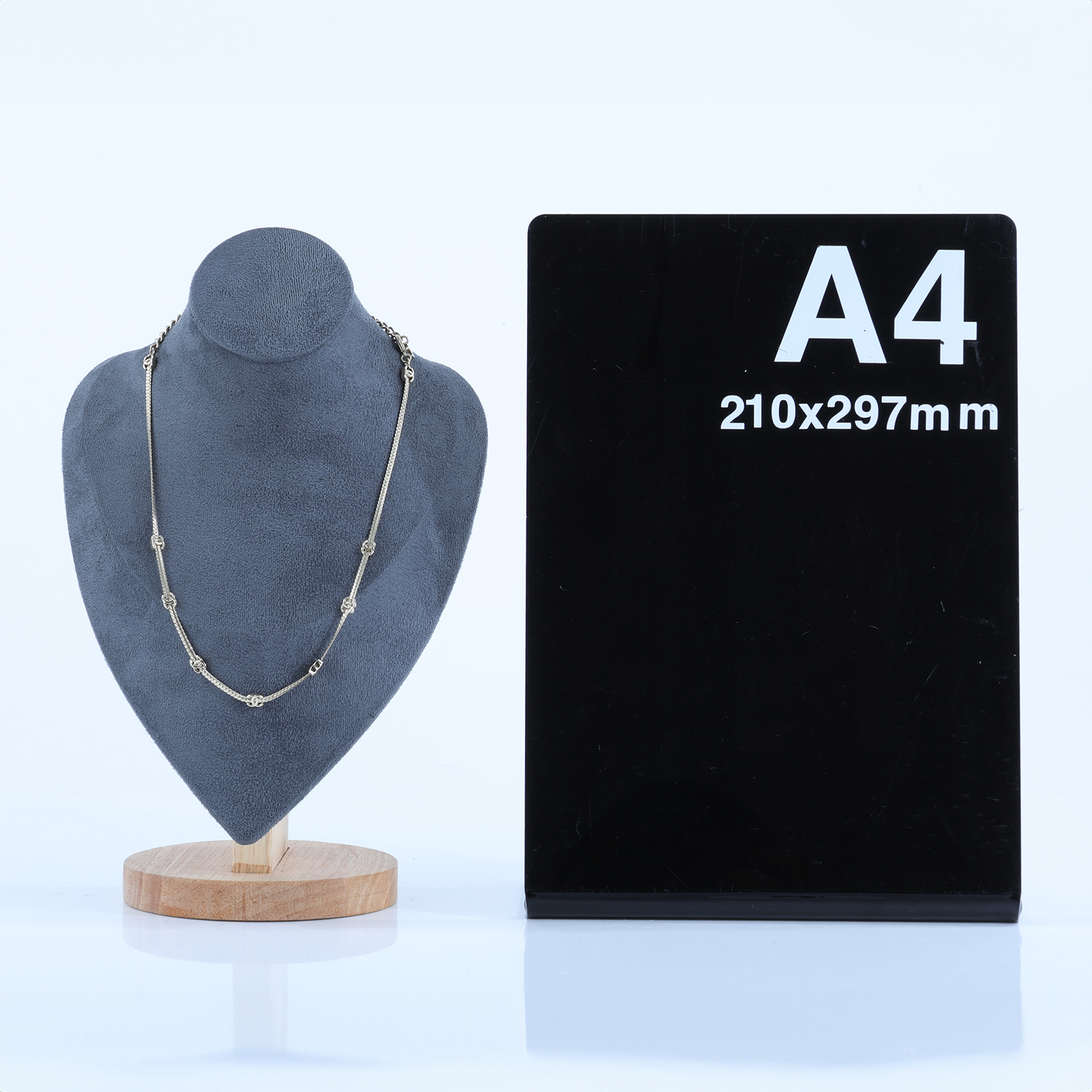 香奈兒 CHANEL CC LOGO 項鍊 頸鍊 鎖骨鍊 ABE254 B18058ABE254/A25V 淡金七花雙C項鍊 原廠盒子/內襯/購買證明影本