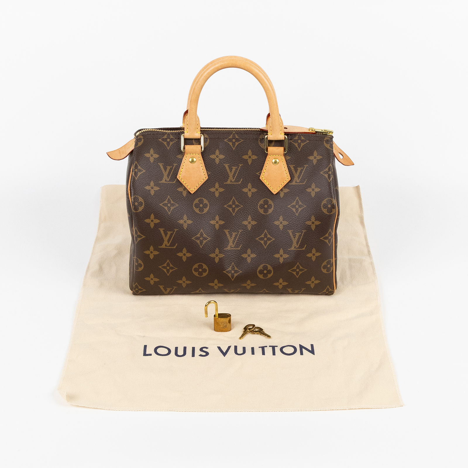 路易威登 LOUIS VUITTON Speedy 25 手提波士頓包 經典帆布 M41528 原花SPEEDY 25 防塵袋/鎖組