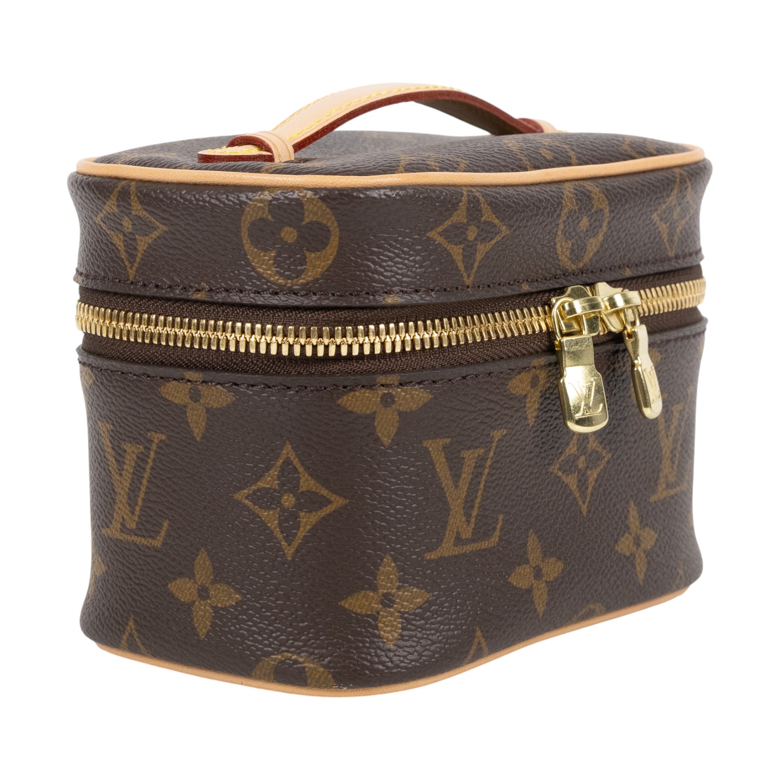 路易威登 LOUIS VUITTON Nice Nano 經典帆布 梳洗袋 化妝箱 M44936 晶片款 原花NICE NANO 防塵袋