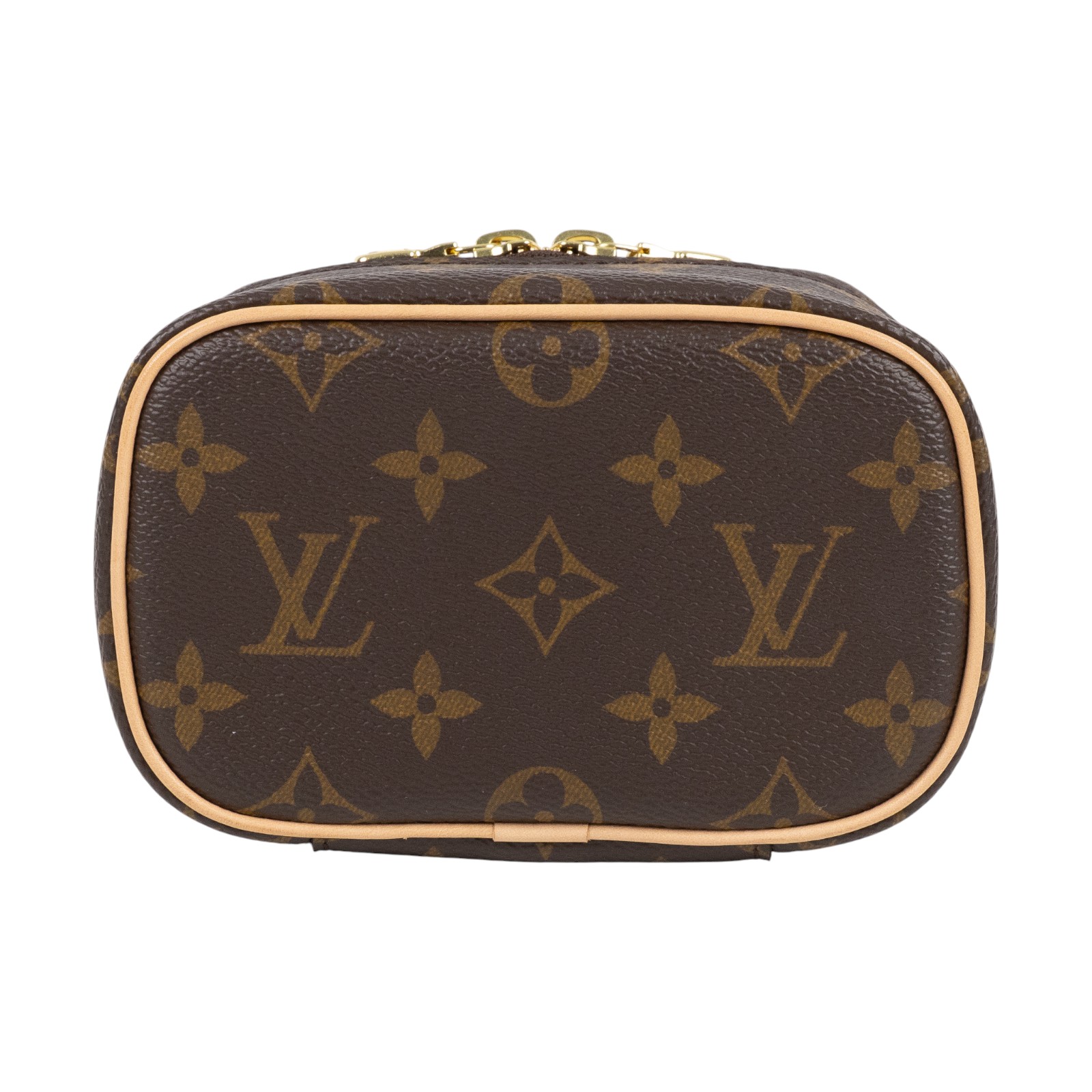 路易威登 LOUIS VUITTON Nice Nano 經典帆布 梳洗袋 化妝箱 M44936 晶片款 原花NICE NANO 防塵袋