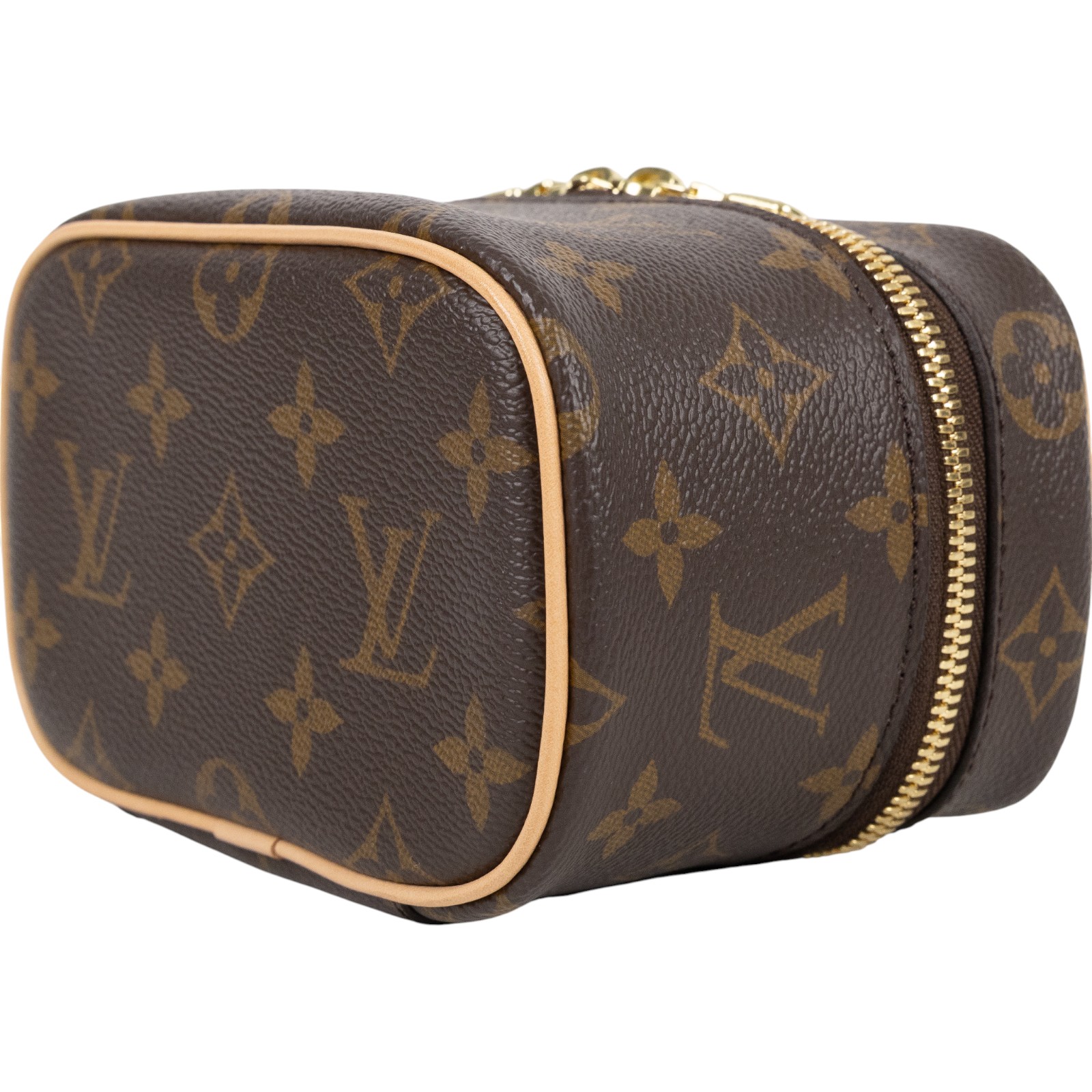 路易威登 LOUIS VUITTON Nice Nano 經典帆布 梳洗袋 化妝箱 M44936 晶片款 原花NICE NANO 防塵袋
