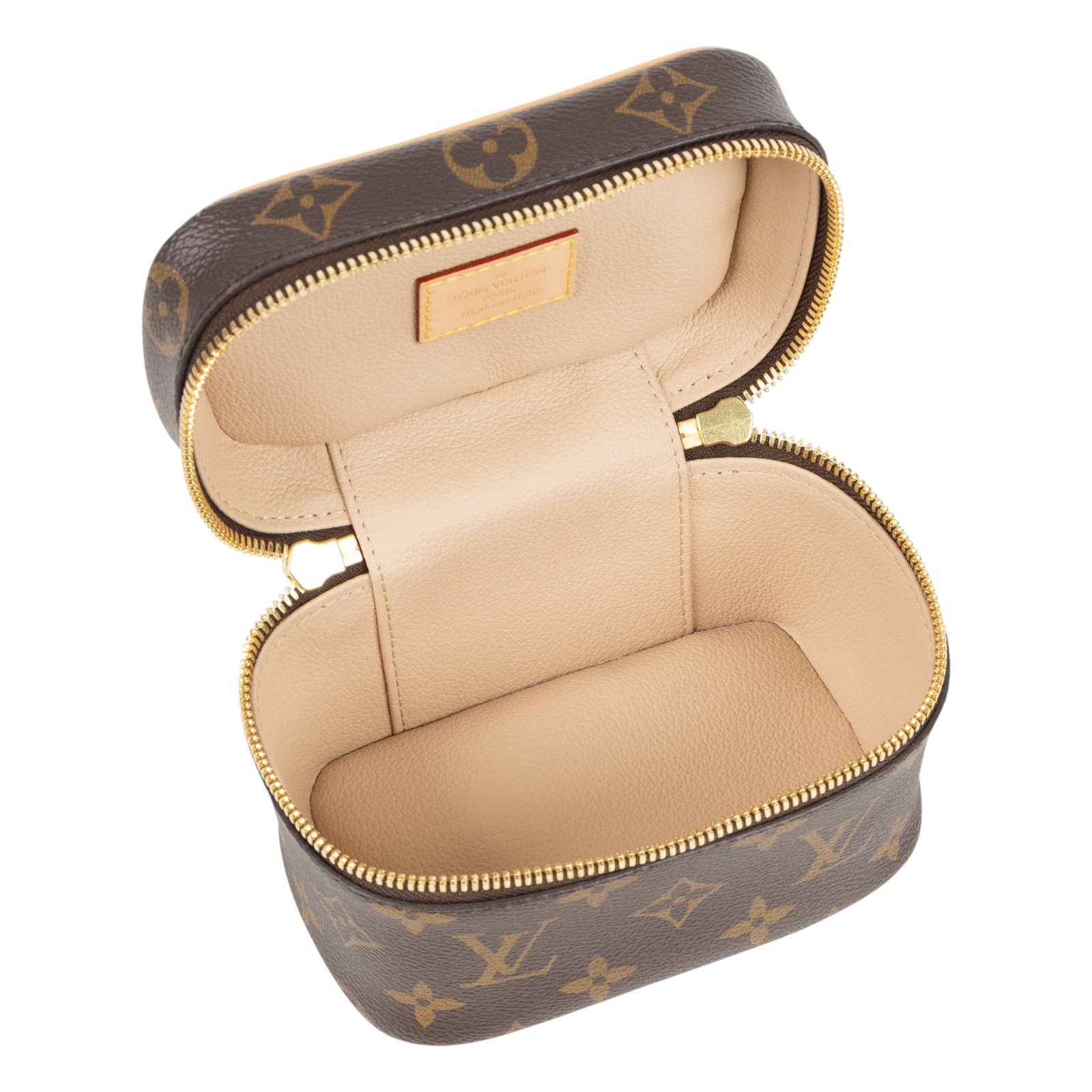 路易威登 LOUIS VUITTON Nice Nano 經典帆布 梳洗袋 化妝箱 M44936 晶片款 原花NICE NANO 防塵袋