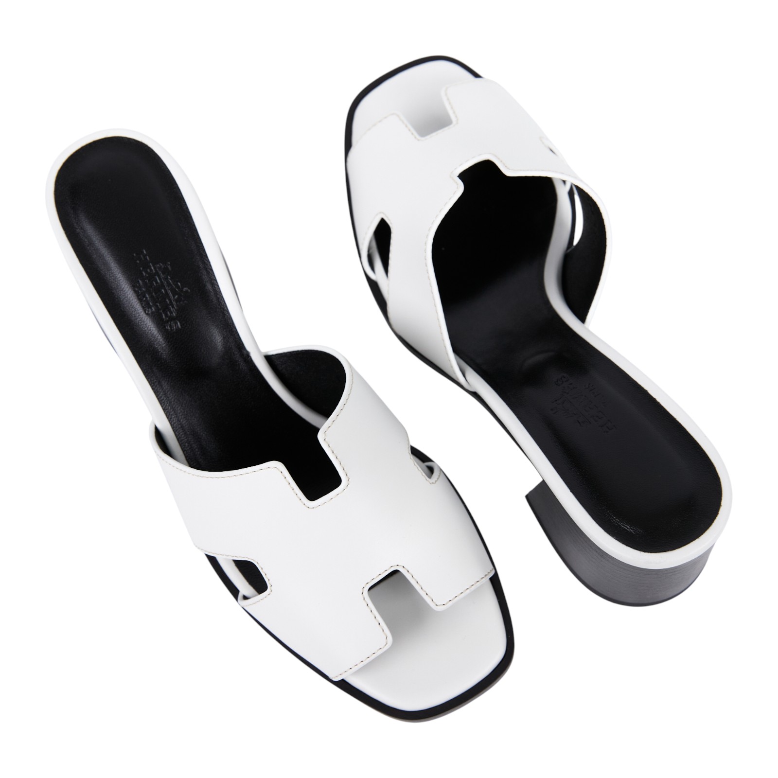 愛馬仕 Hermes Helia 60 涼鞋 白色 H232089Zv90365 HC232069Z H跟鞋#36.5 防塵袋