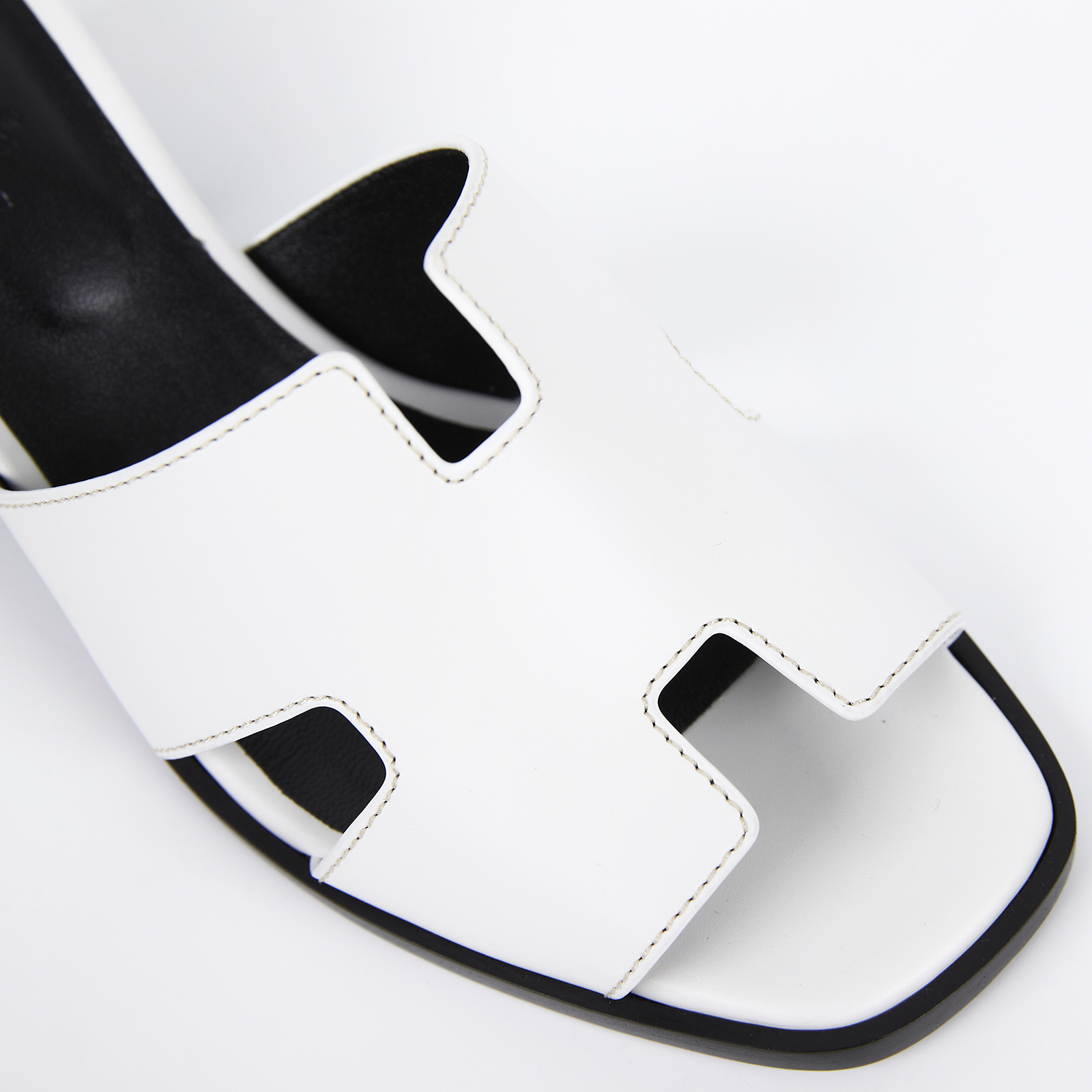 愛馬仕 Hermes Helia 60 涼鞋 白色 H232089Zv90365 HC232069Z H跟鞋#36.5 防塵袋